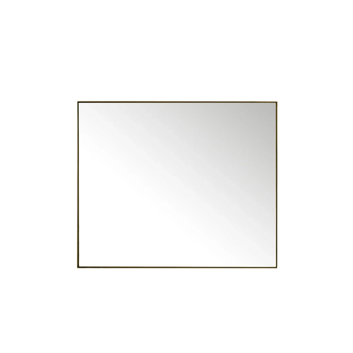 48" Rohe Rectangular Mirror-Champagne Brass image