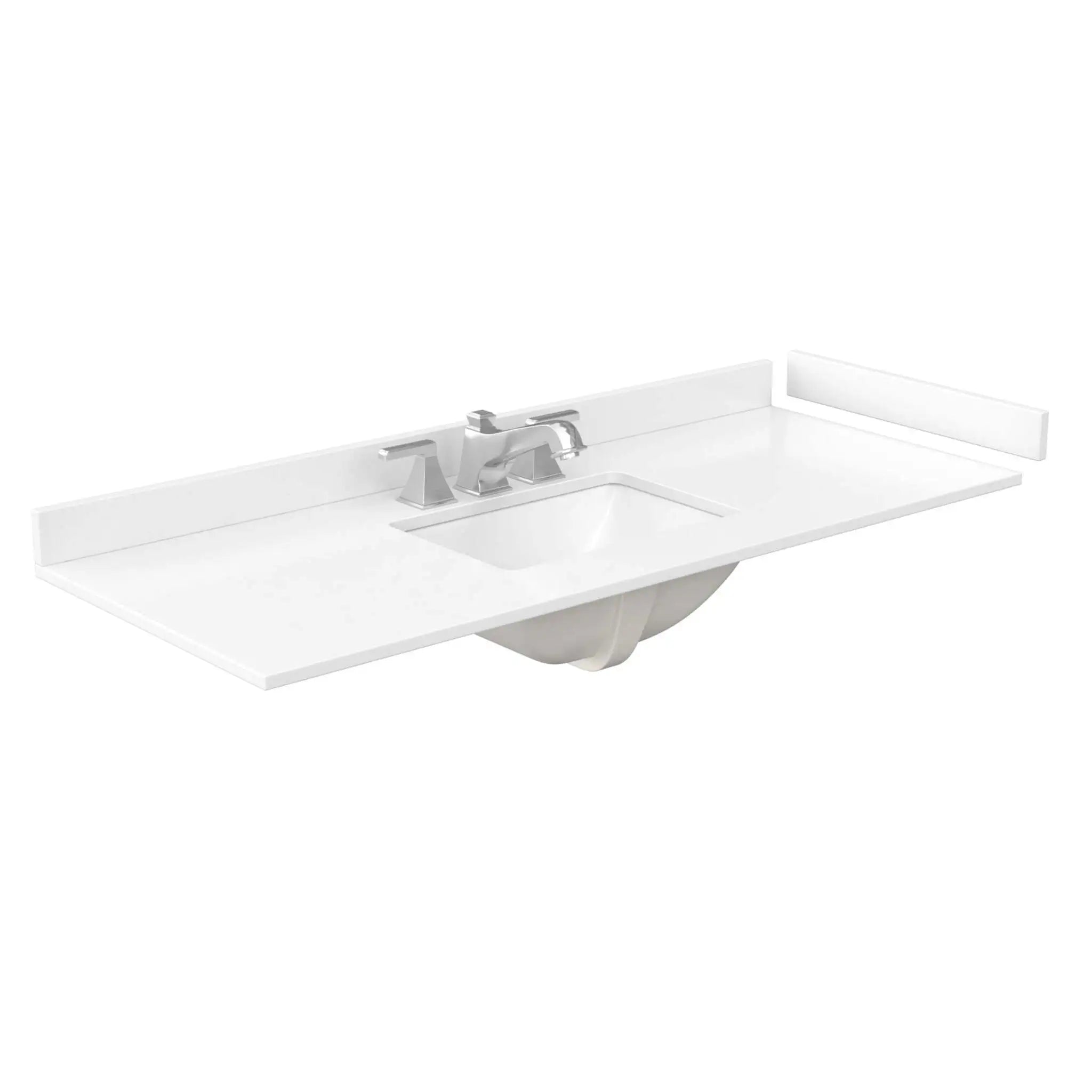 54" Beckett Single Bathroom Vanity in Dark Blue with Brushed Gold Trim by Wyndham