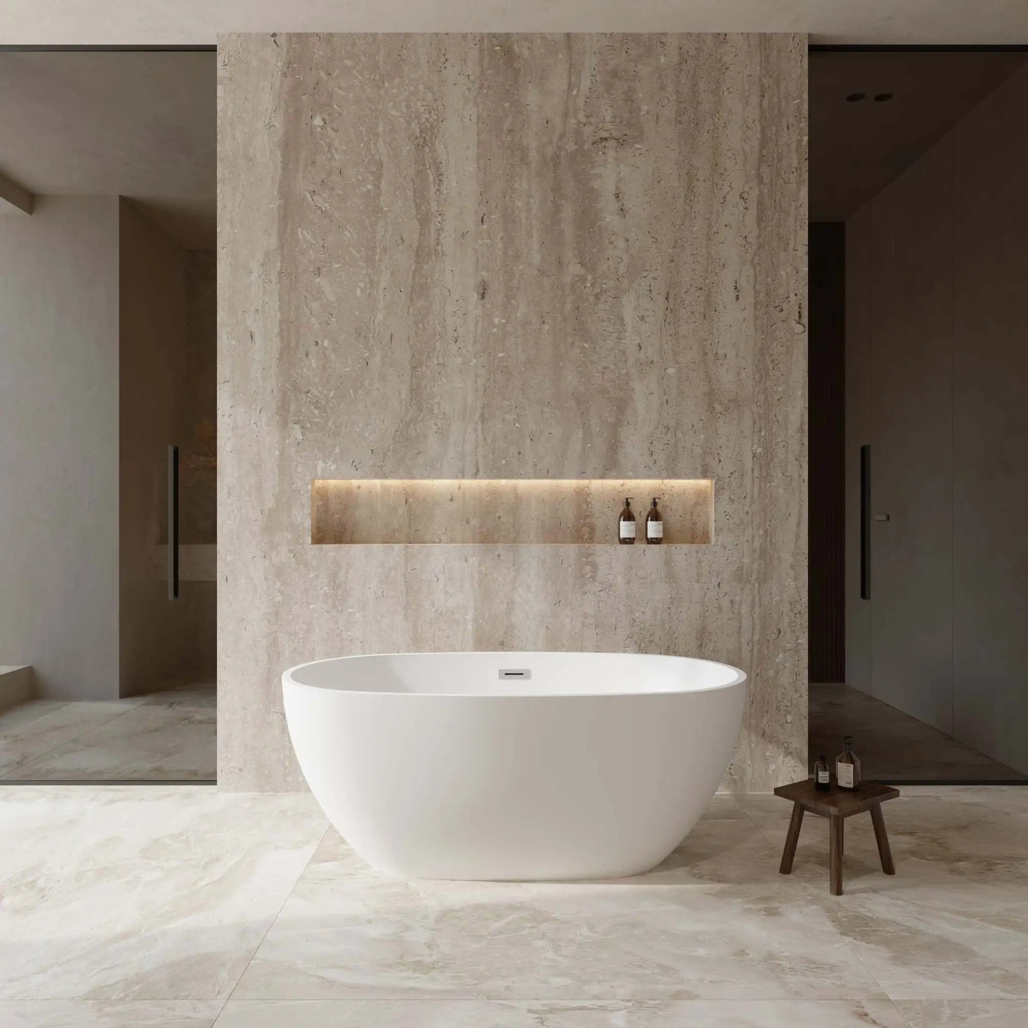 59" Matte White Freestanding Bathtub - Juno by Wyndham (WCBTE306159MW) image 1