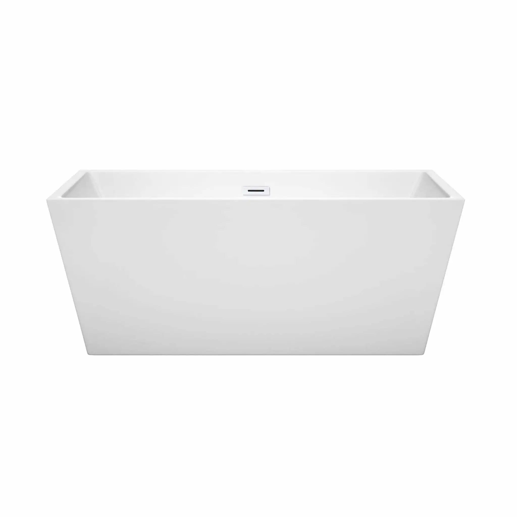 59" White Freestanding Bathtub - Sara by Wyndham (WCBTK151459SWTRIM) image 2