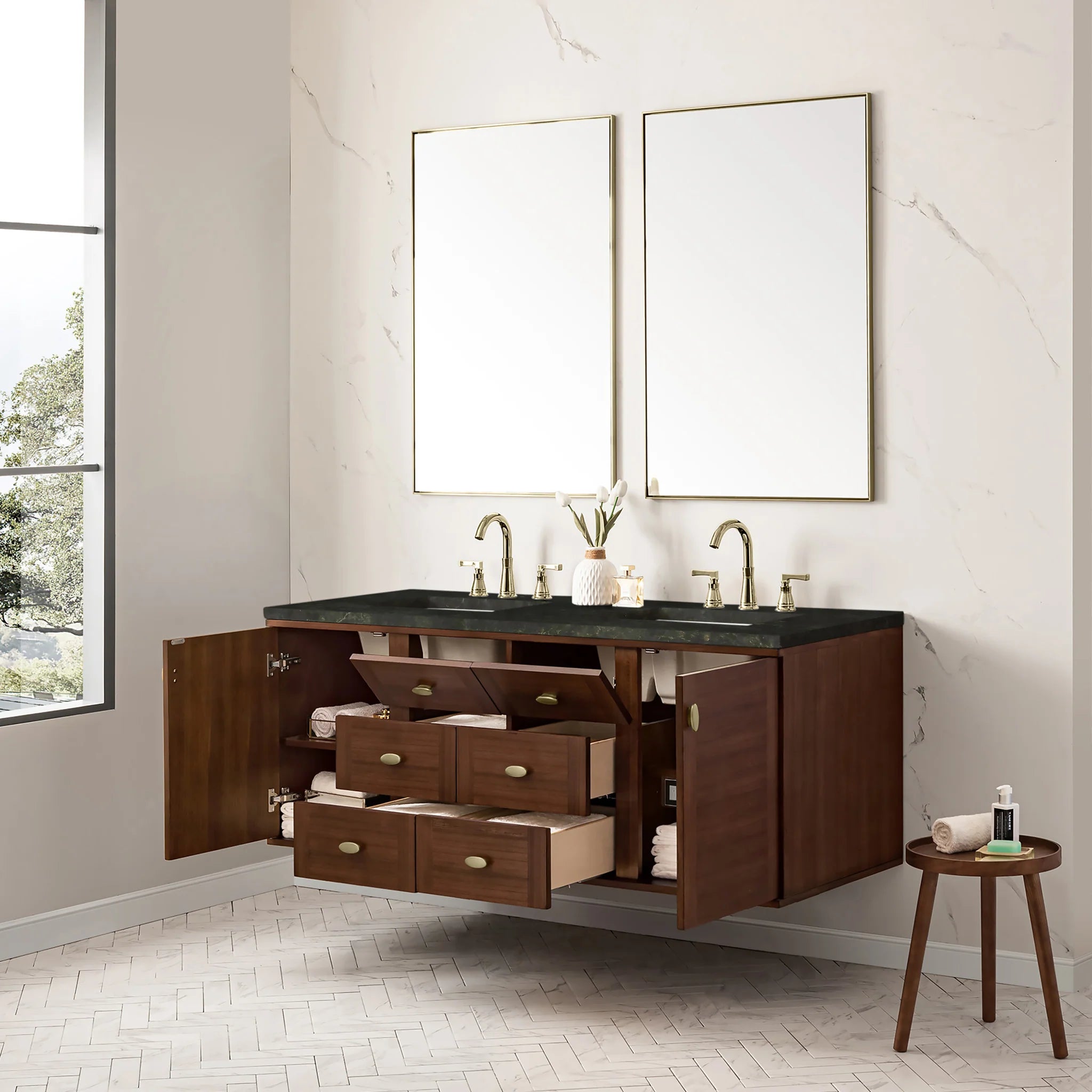 60-amberly-double-vanity-in-mid-century-walnut-by-james-martin-vanities-phantome-eclos-zero-silica image 21