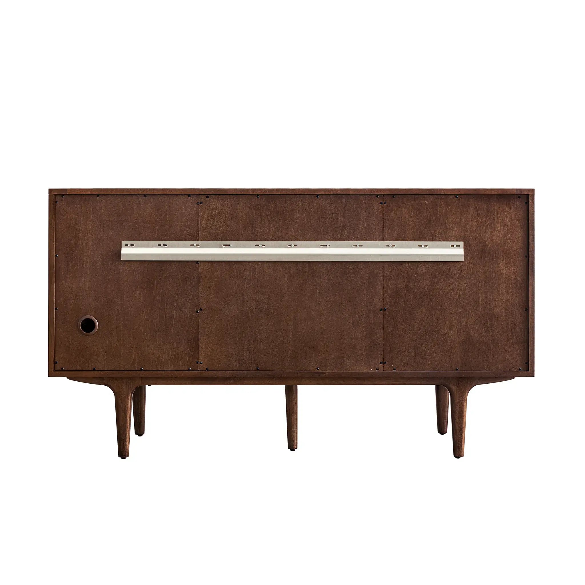 60" Amberly Double Vanity in Mid-Century Walnut w/FreePower Wireless Charger-Cabinet Only-Not Available image 5