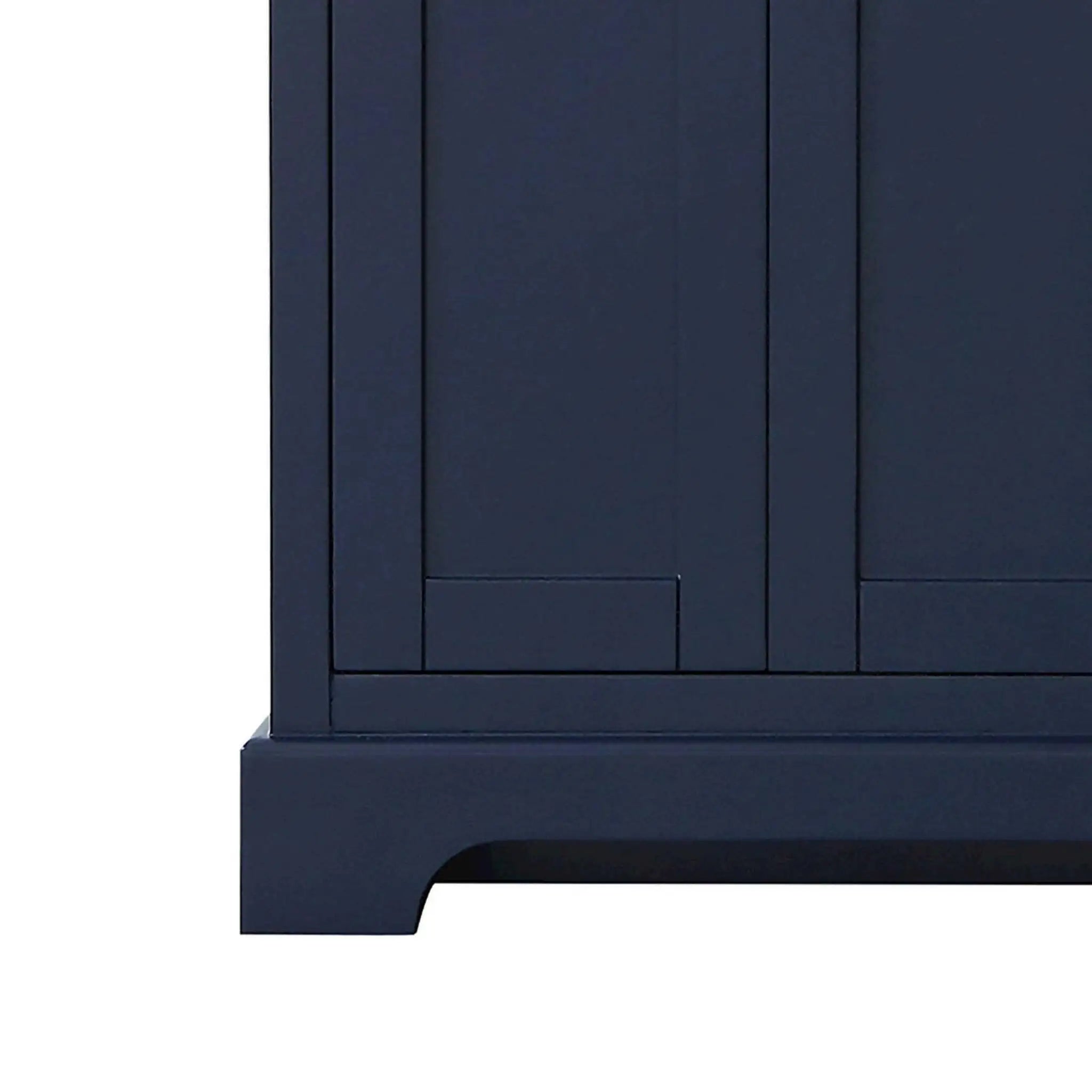 60" Avery Double Bathroom Vanity in Dark Blue with Polished Chrome Trim by Wyndham