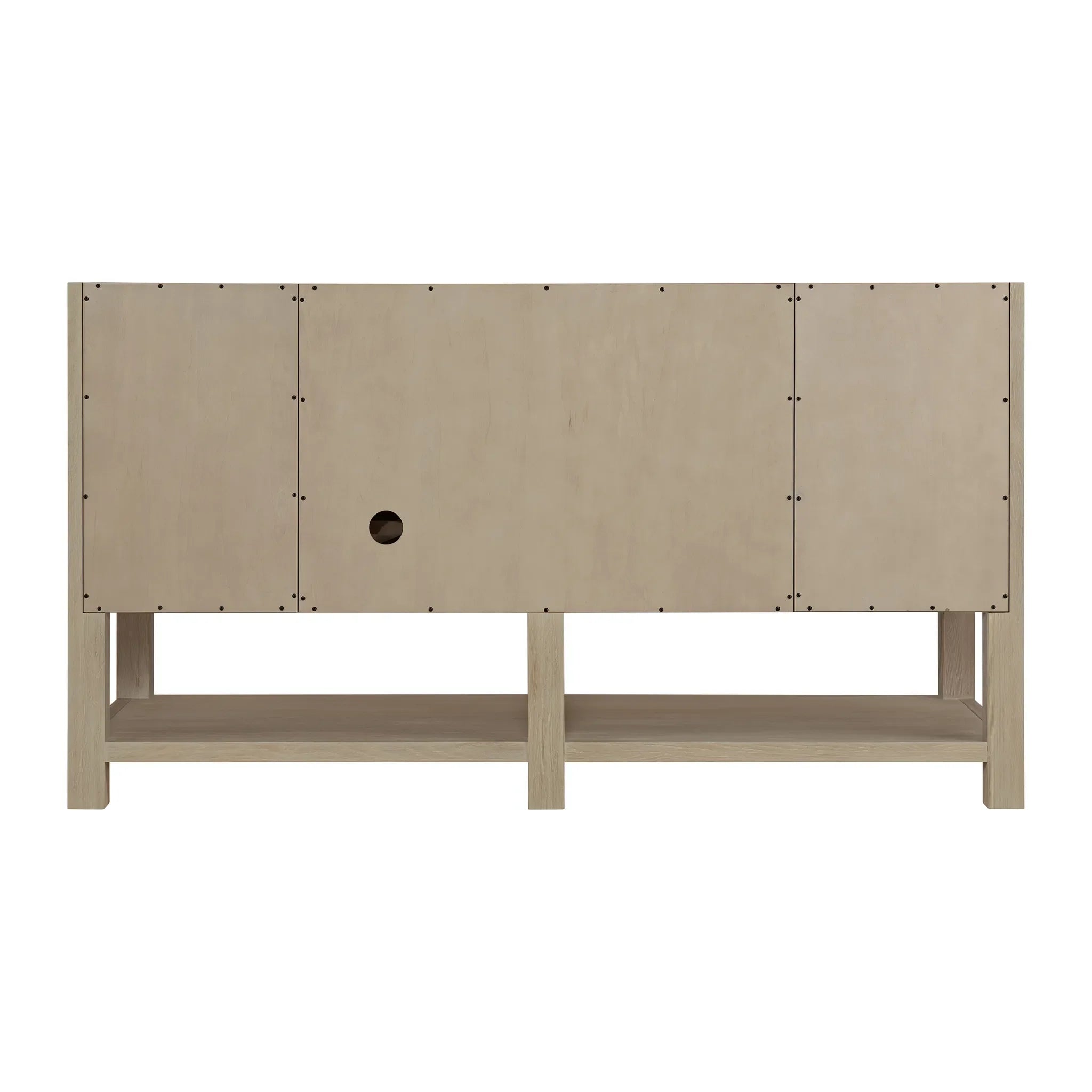 60" Breckenridge Single Vanity in Whitewashed Oak-Cabinet Only-Not Available image 3
