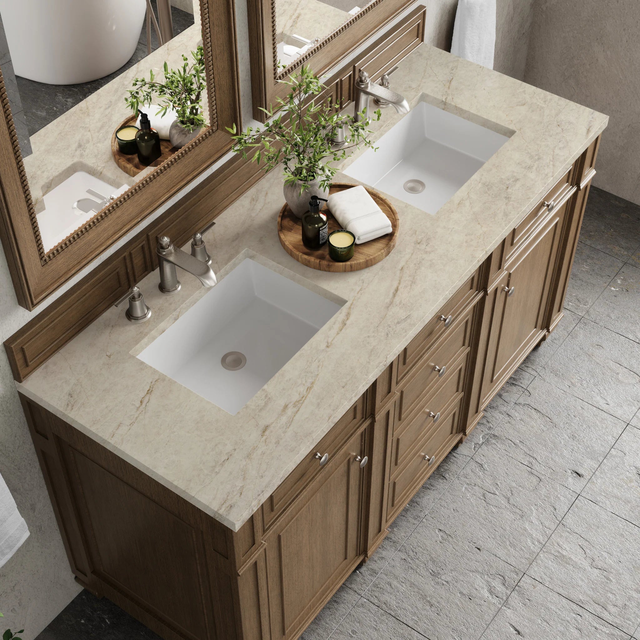 60-bristol-double-vanity-in-saddle-brown-by-james-martin-vanities-tajnar-eclos-zero-silica image 6