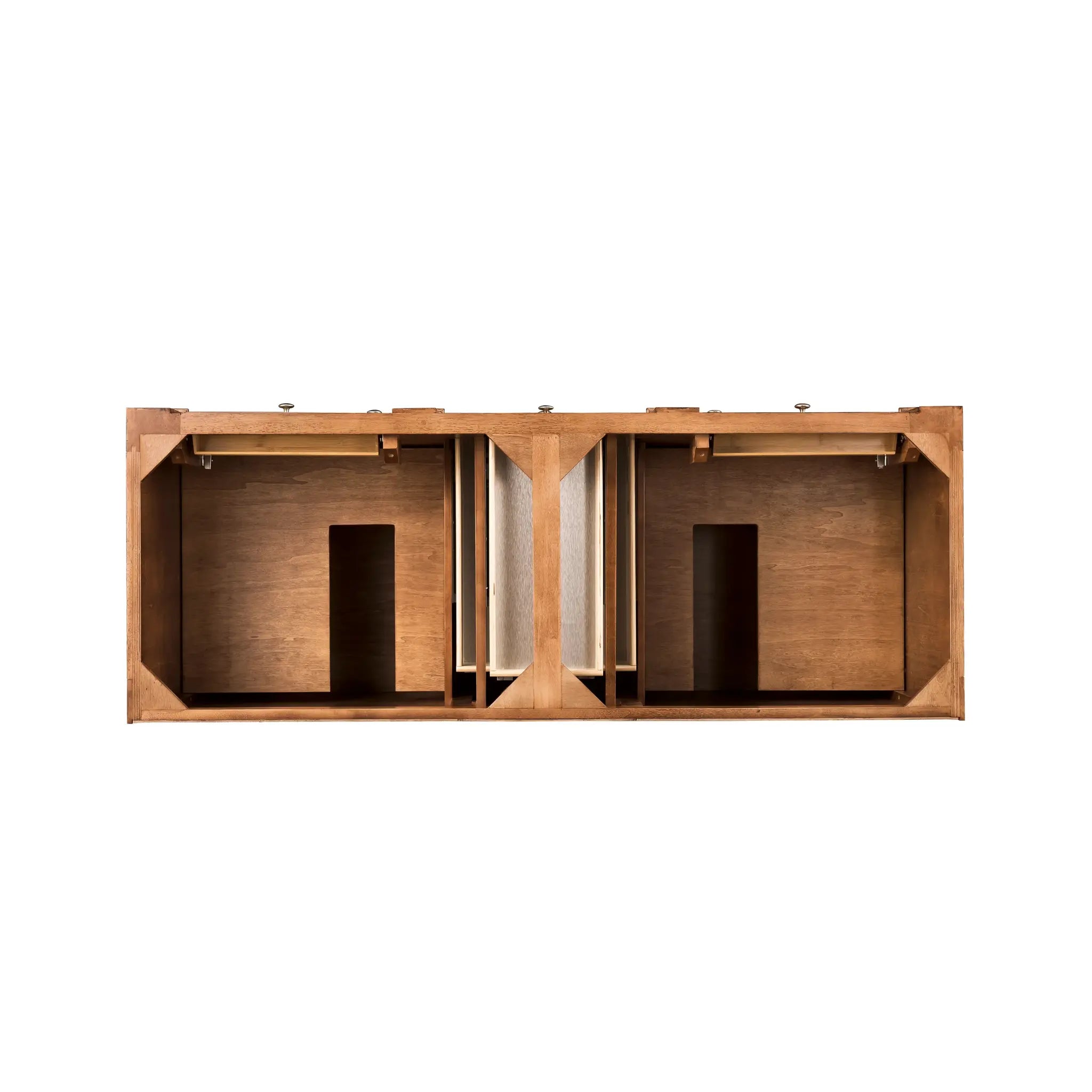 60" Bristol Double Vanity in Saddle Brown-Cabinet Only-Not Available image 1