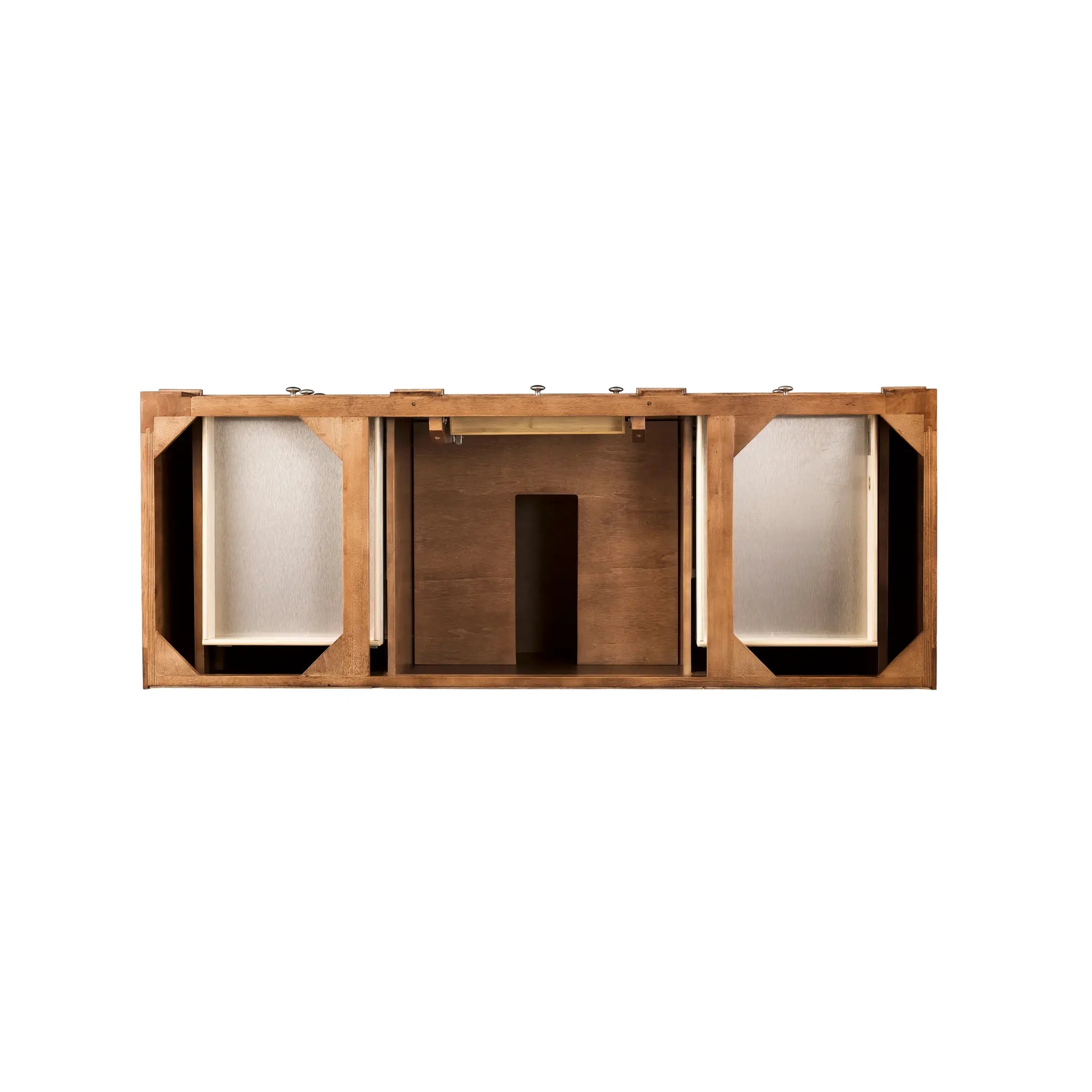 60" Bristol Single Vanity in Saddle Brown-Cabinet Only-Not Available image 1