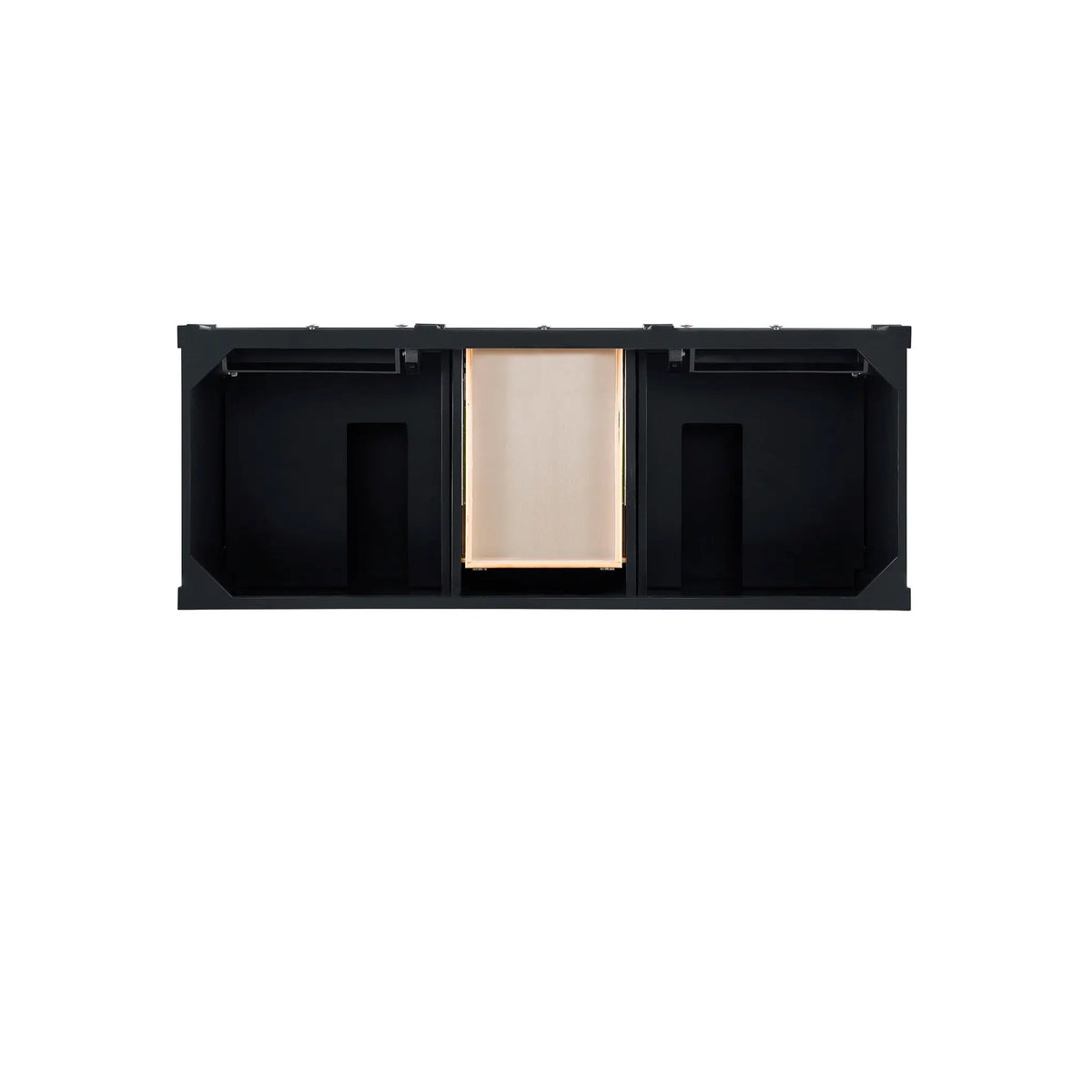 60 Brittany Double Vanity In Black Onyx Standard Cabinet Only No Top 2