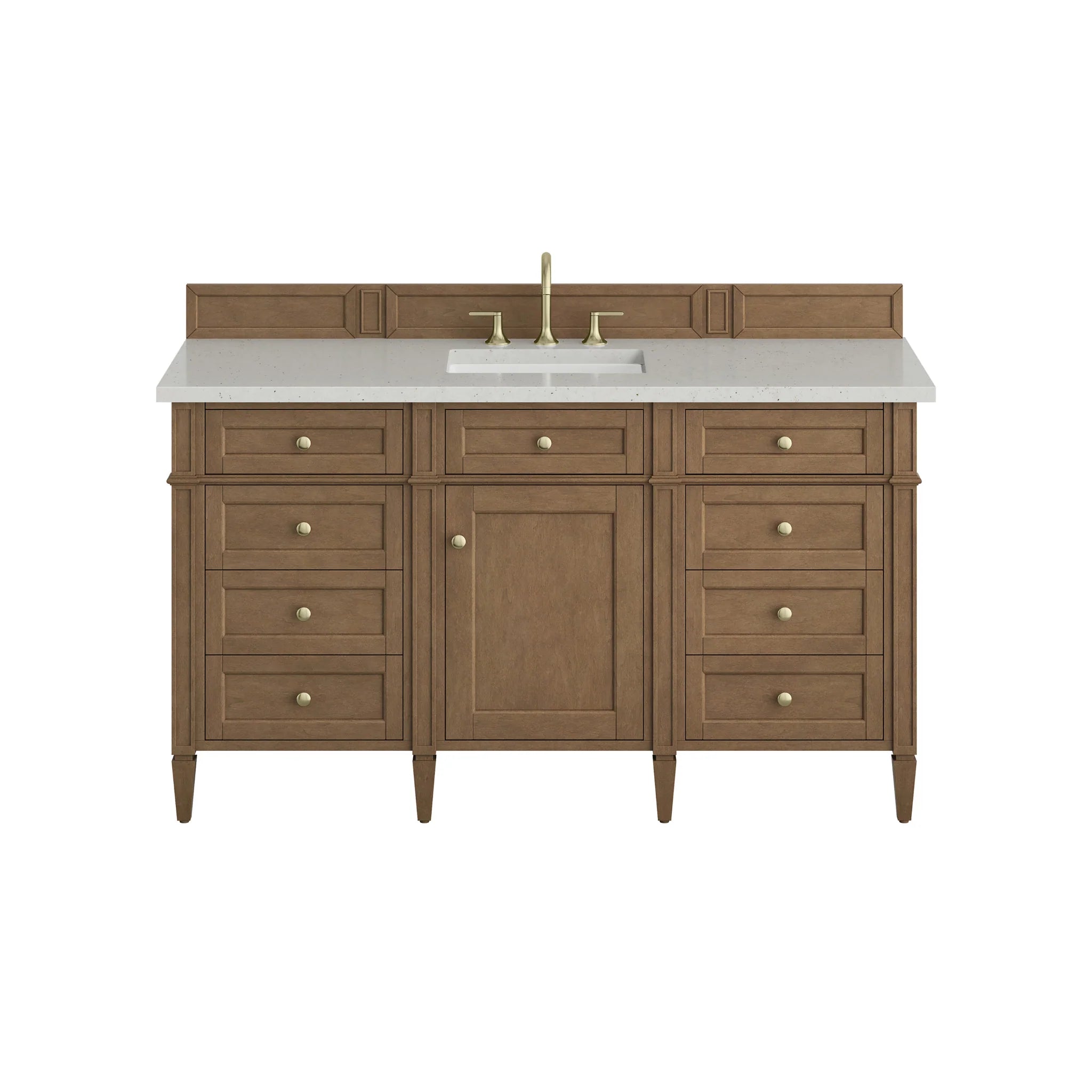 60" Brittany Single Vanity in Pecan by James Martin Vanities-Lime Delight Silestone