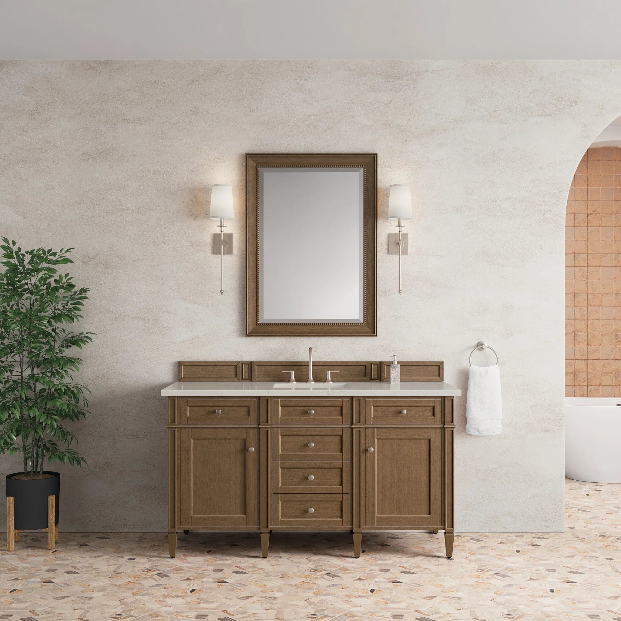 60-brittany-single-vanity-in-saddle-brown-w-freepower-wireless-charger-by-james-martin-vanities-siberian-silestone image 4