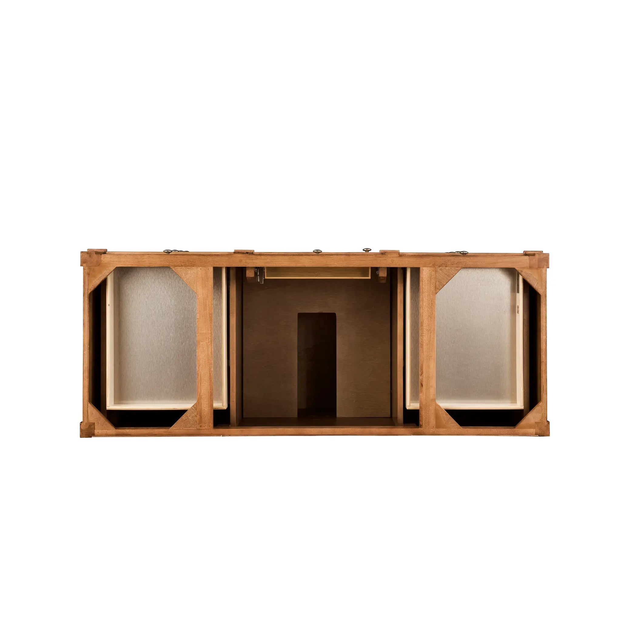 60" Brittany Single Vanity in Saddle Brown w/FreePower Wireless Charger-Cabinet Only-Not Available image 1