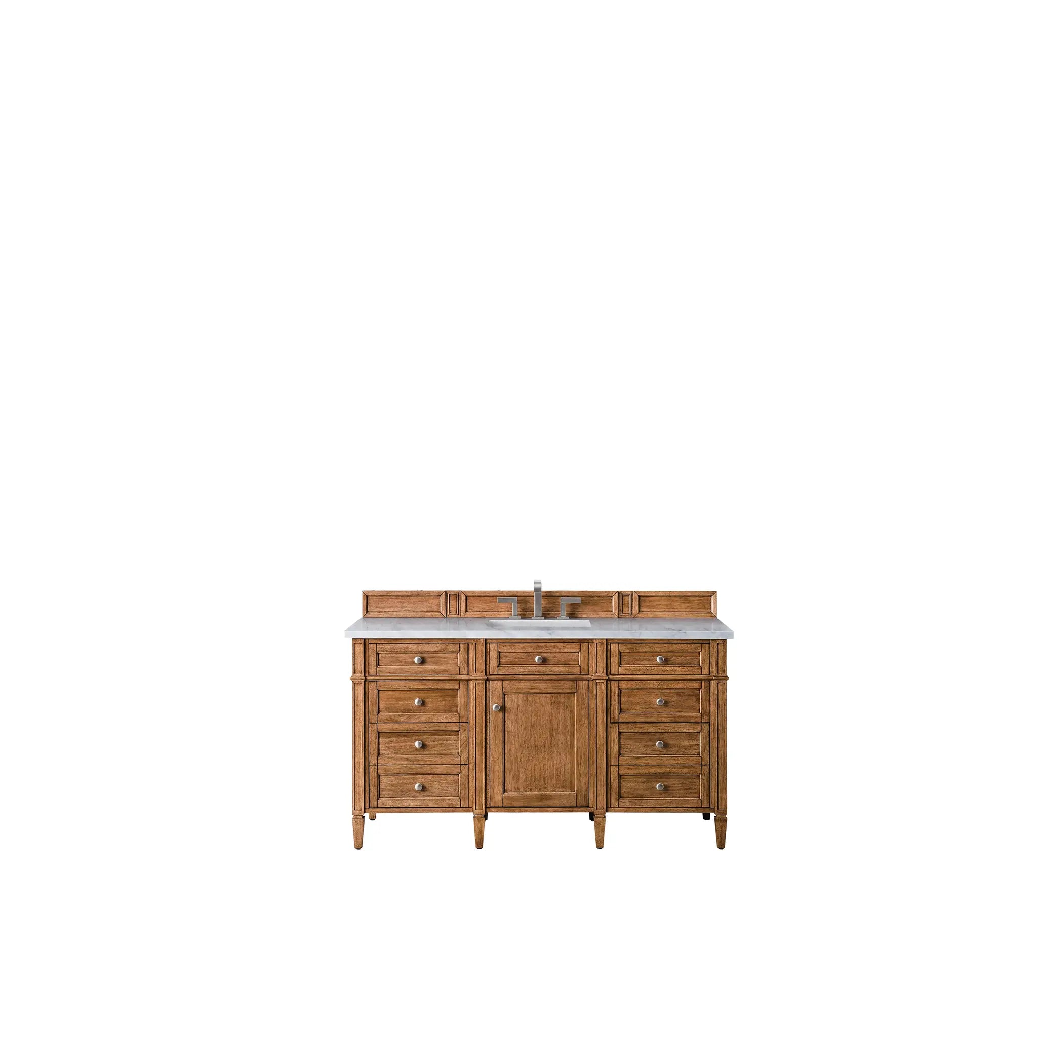 60" Brittany Single Vanity in Saddle Brown by James Martin Vanities