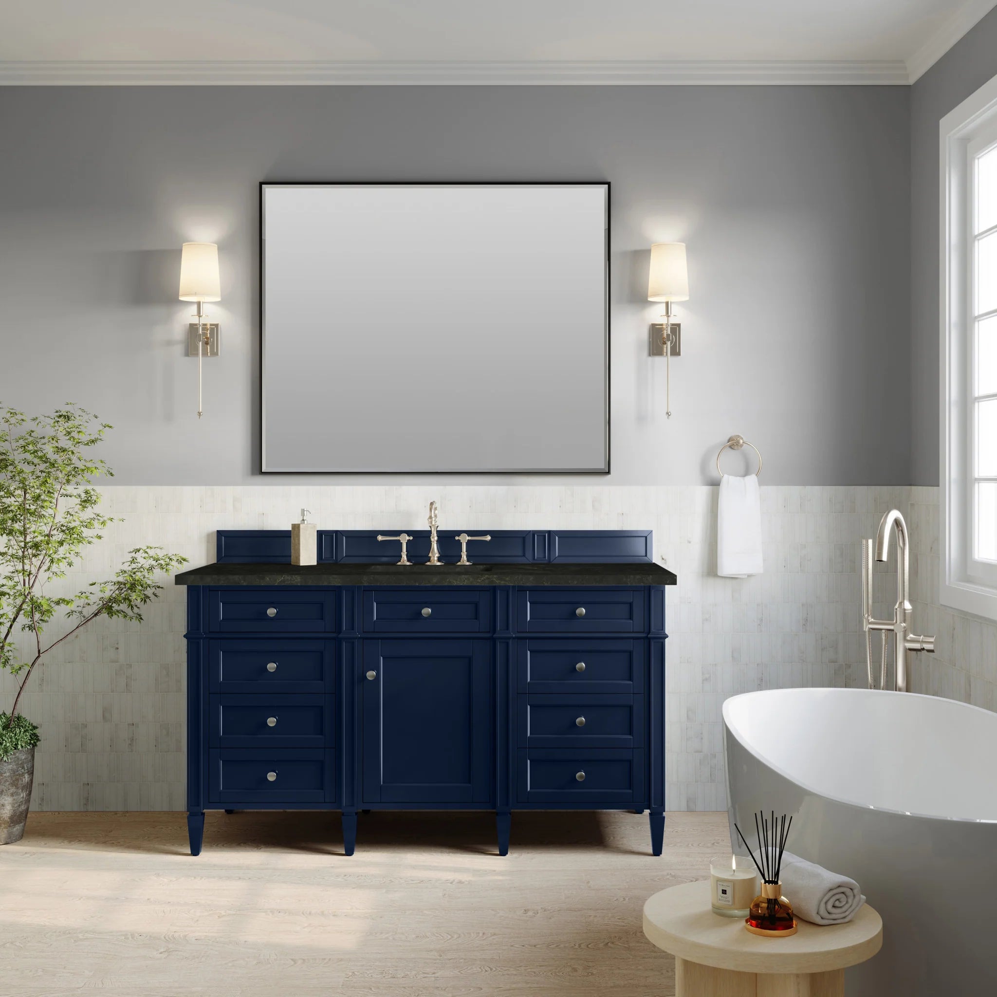 60-brittany-single-vanity-in-victory-blue-by-james-martin-vanities-phantome-eclos-zero-silica image 2