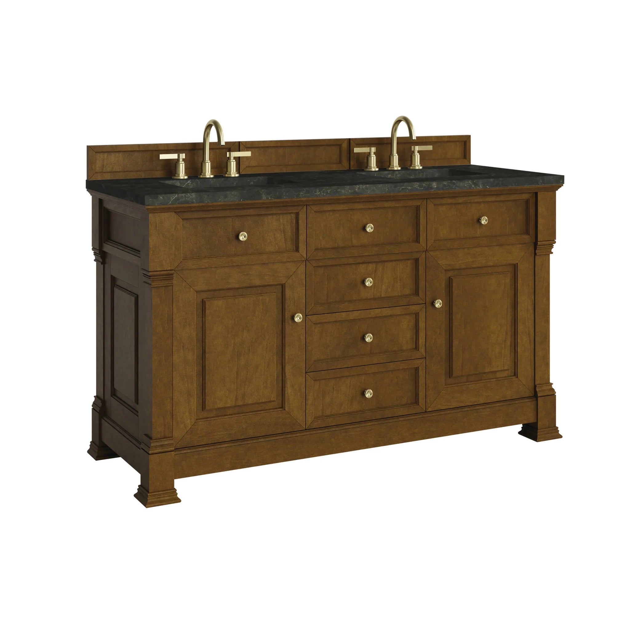 60-brookfield-double-vanity-in-honey-oak-by-james-martin-vanities-phantome-eclos-zero-silica image 3