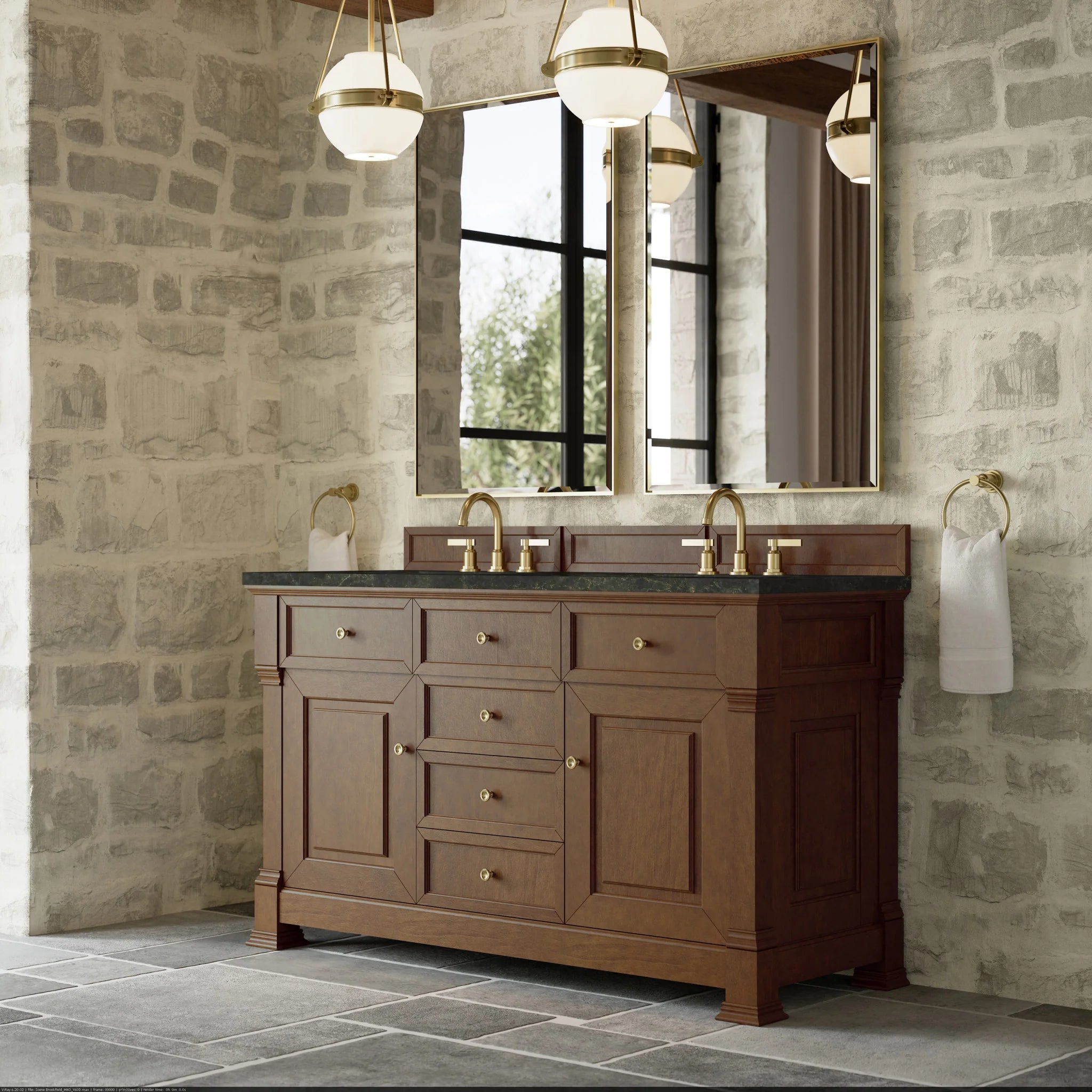 60-brookfield-double-vanity-in-honey-oak-by-james-martin-vanities-phantome-eclos-zero-silica image 7