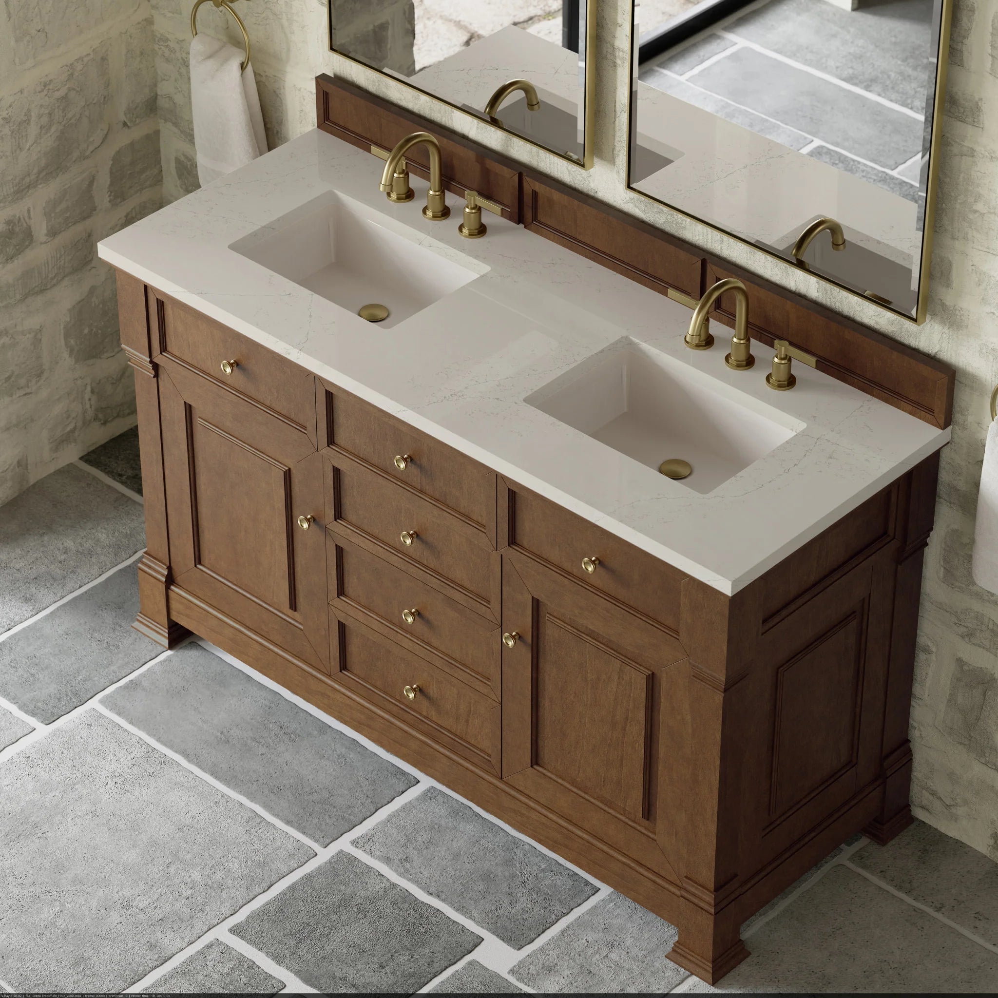 60-brookfield-double-vanity-in-honey-oak-by-james-martin-vanities-siberian-silestone image 10