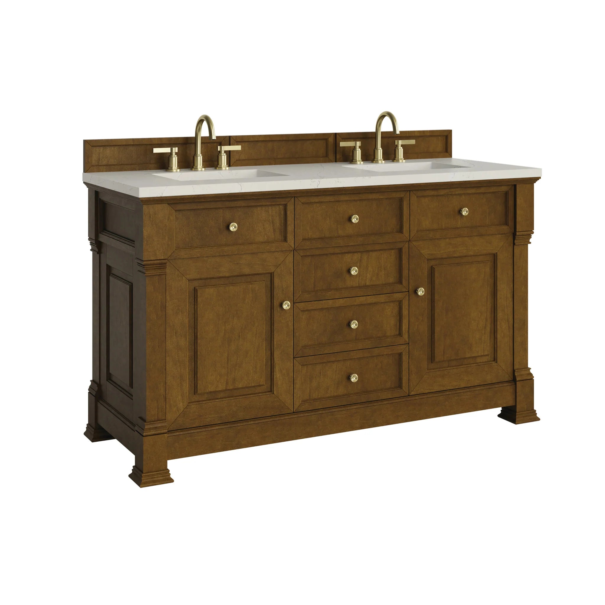 60-brookfield-double-vanity-in-honey-oak-w-freepower-wireless-charger-by-james-martin-vanities-siberian-silestone image 4