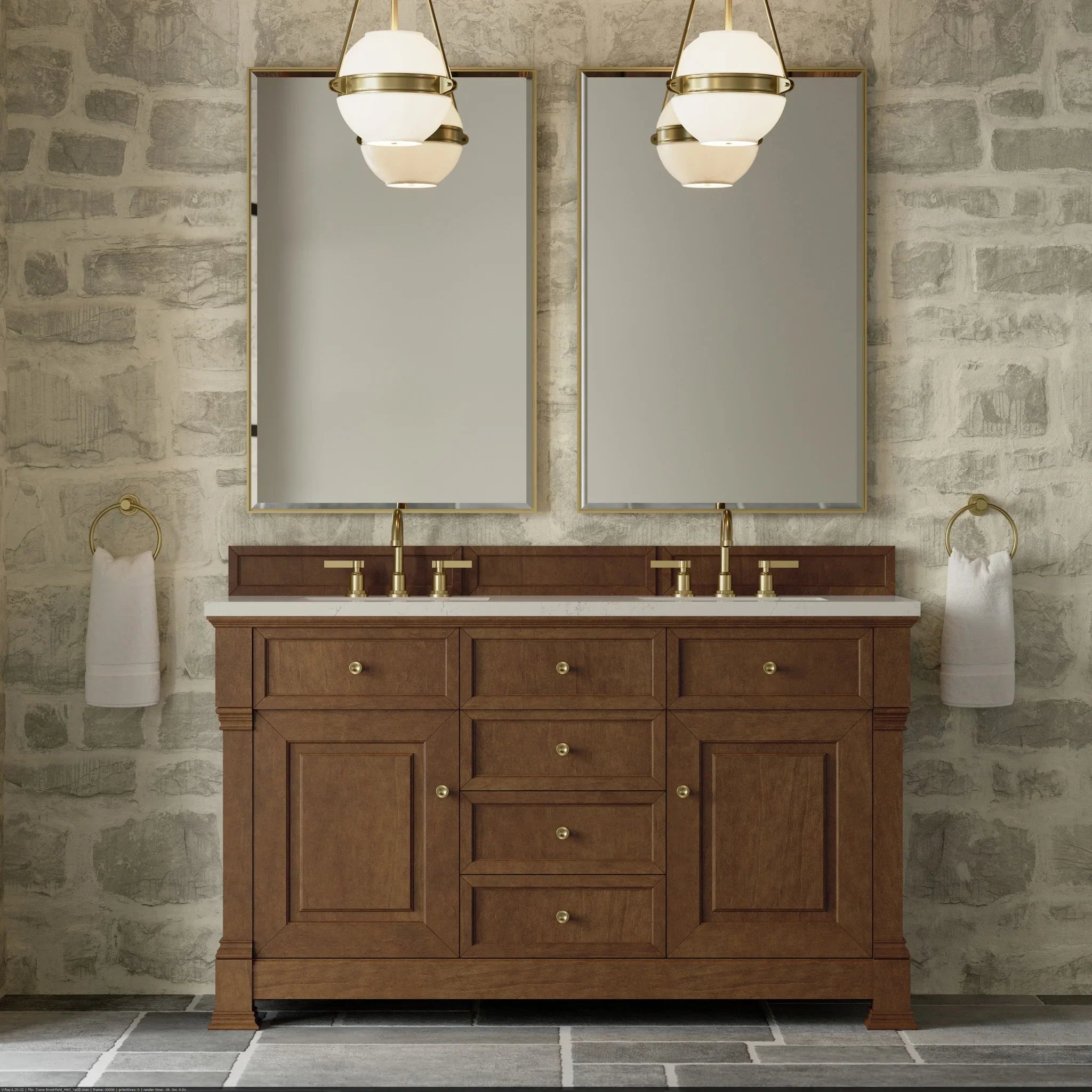 60-brookfield-double-vanity-in-honey-oak-w-freepower-wireless-charger-by-james-martin-vanities-siberian-silestone image 8