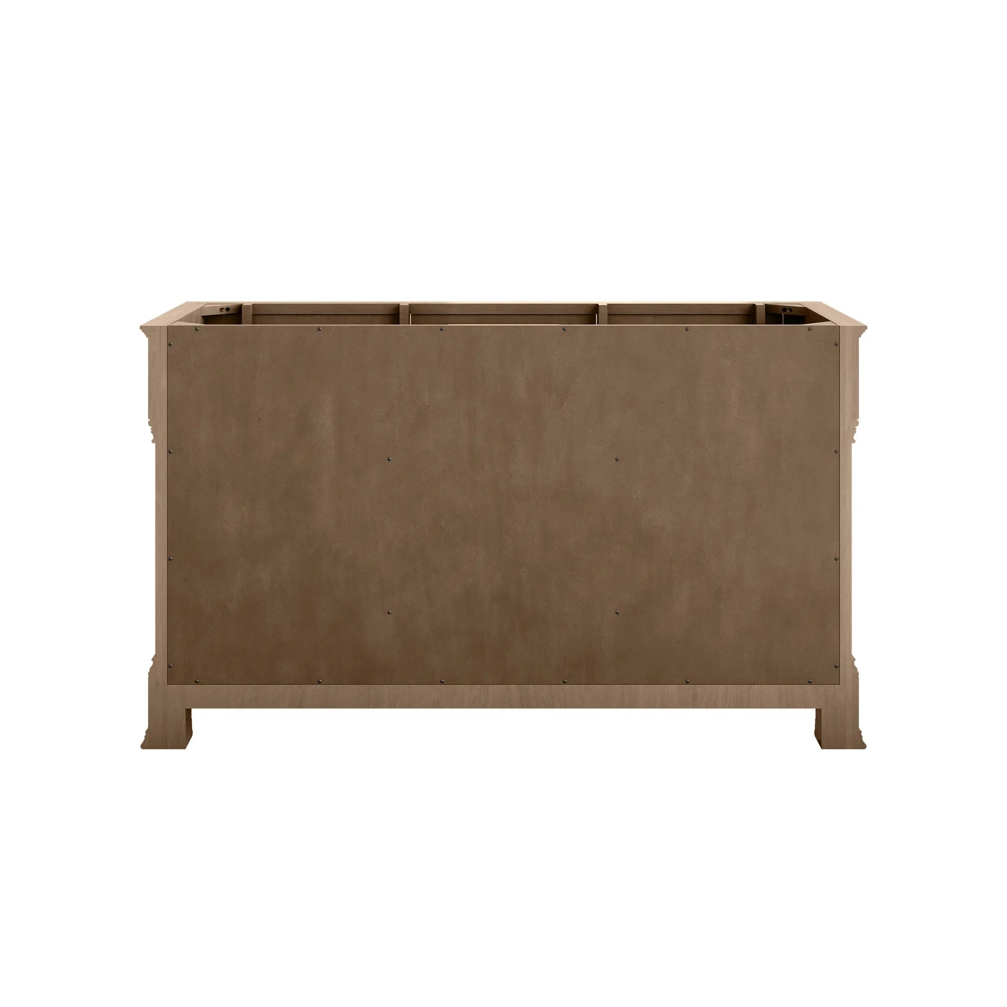 60" Brookfield Double Vanity in Pecan-Victorian Silver Silestone-8" Widespread image 8