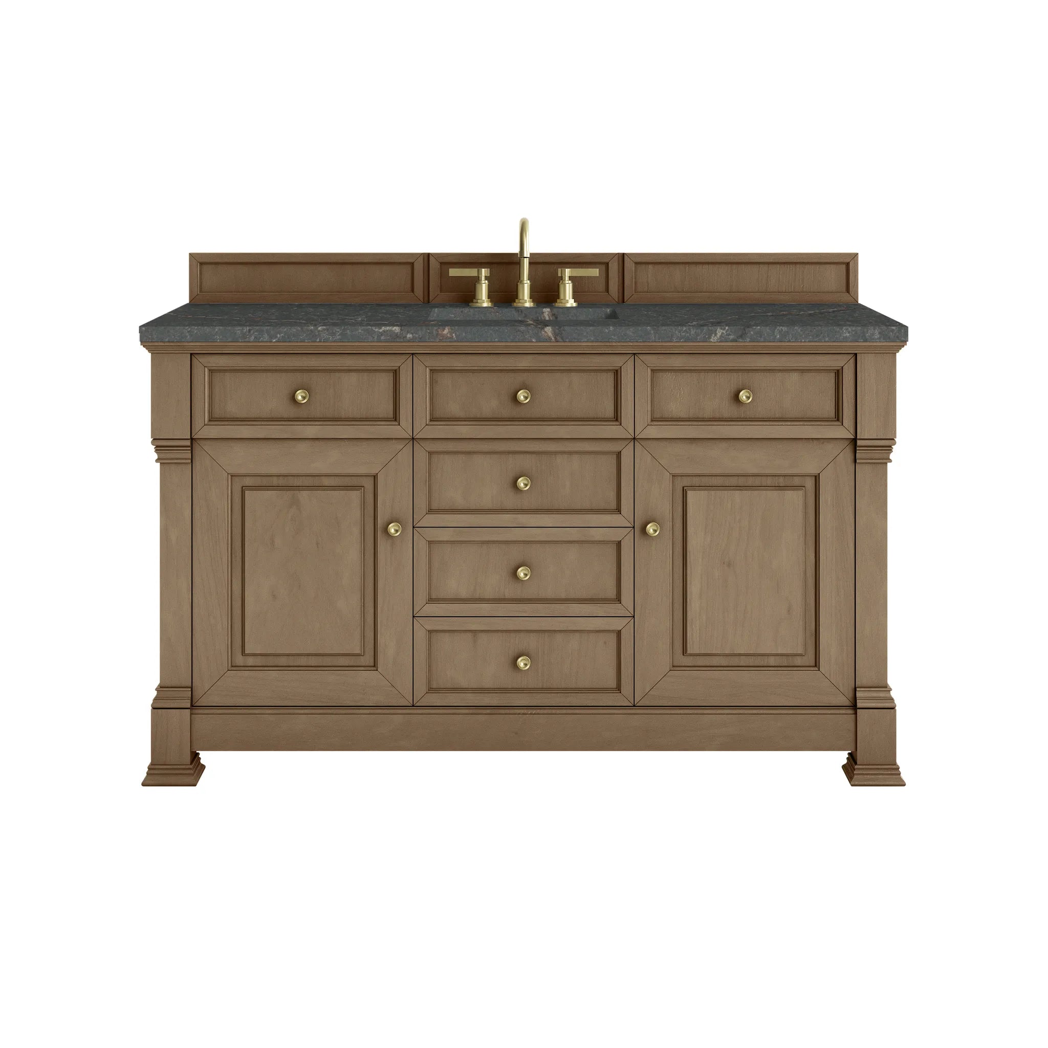 60" Brookfield Single Vanity in Pecan by James Martin Vanities