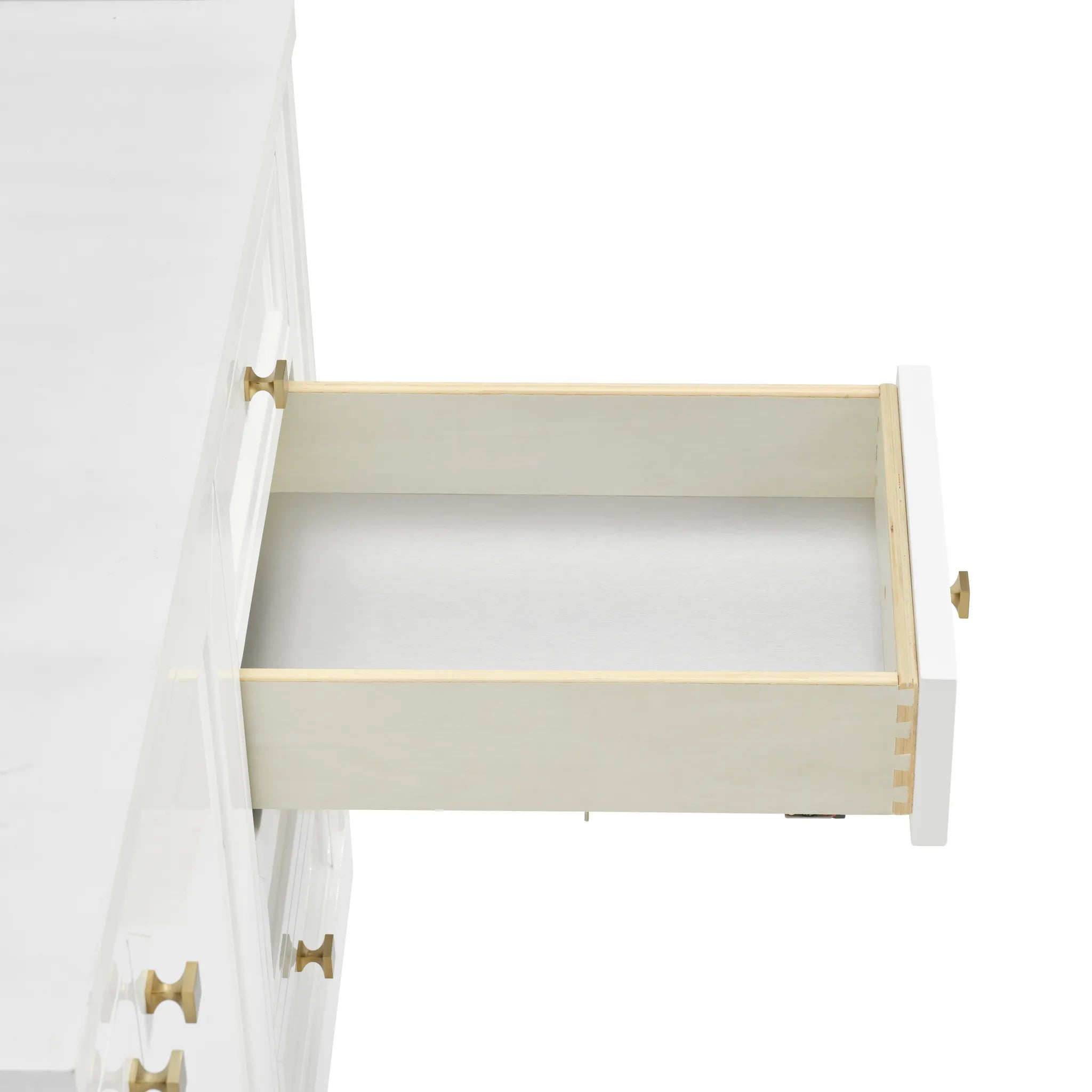 60" Chicago Single Vanity in Glossy White, Wireless Charger-Eternal Jasmine Pearl Silestone-8" Widespread image 12