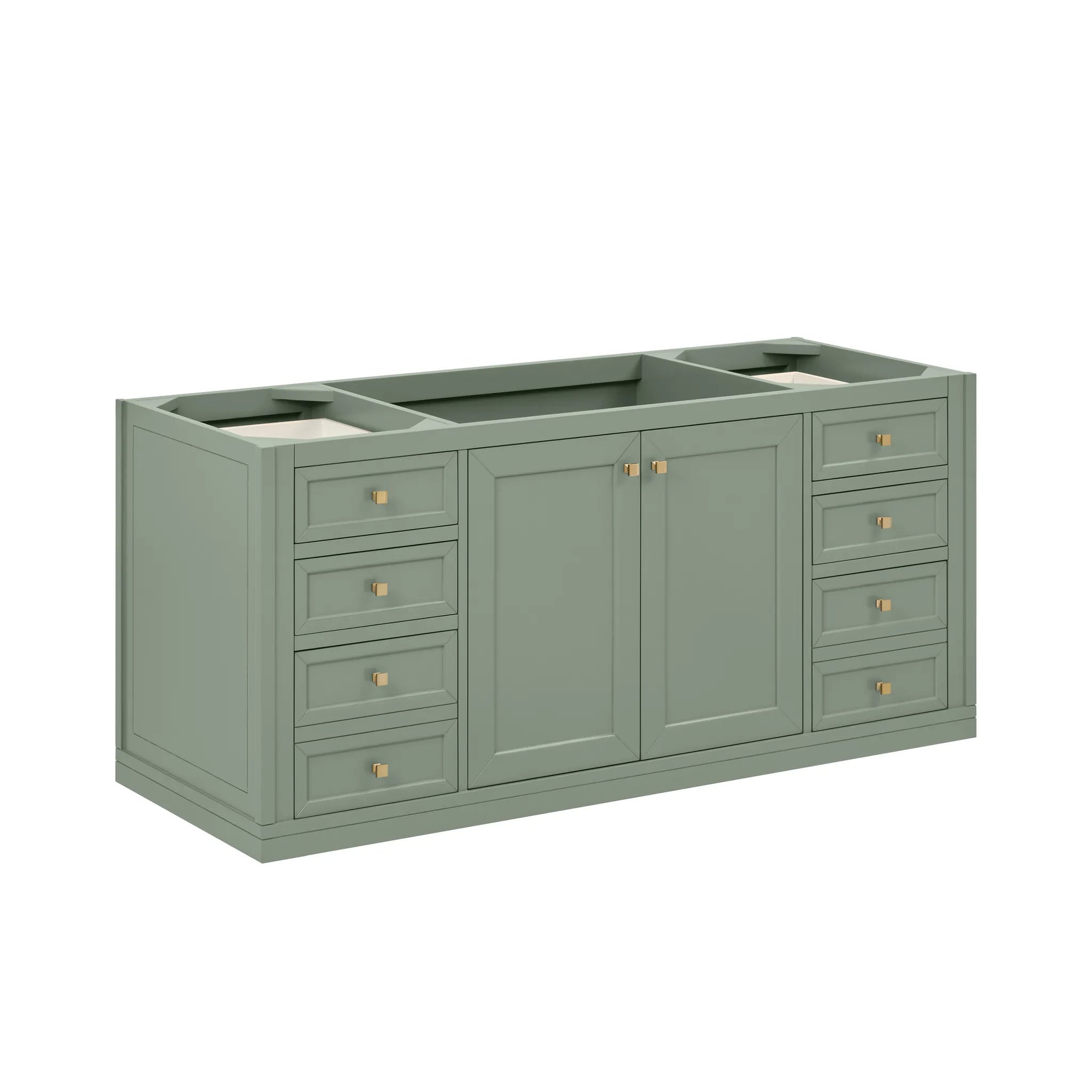 60" Chicago Single Vanity in Smokey Celadon-Cabinet Only-Not Available image 1