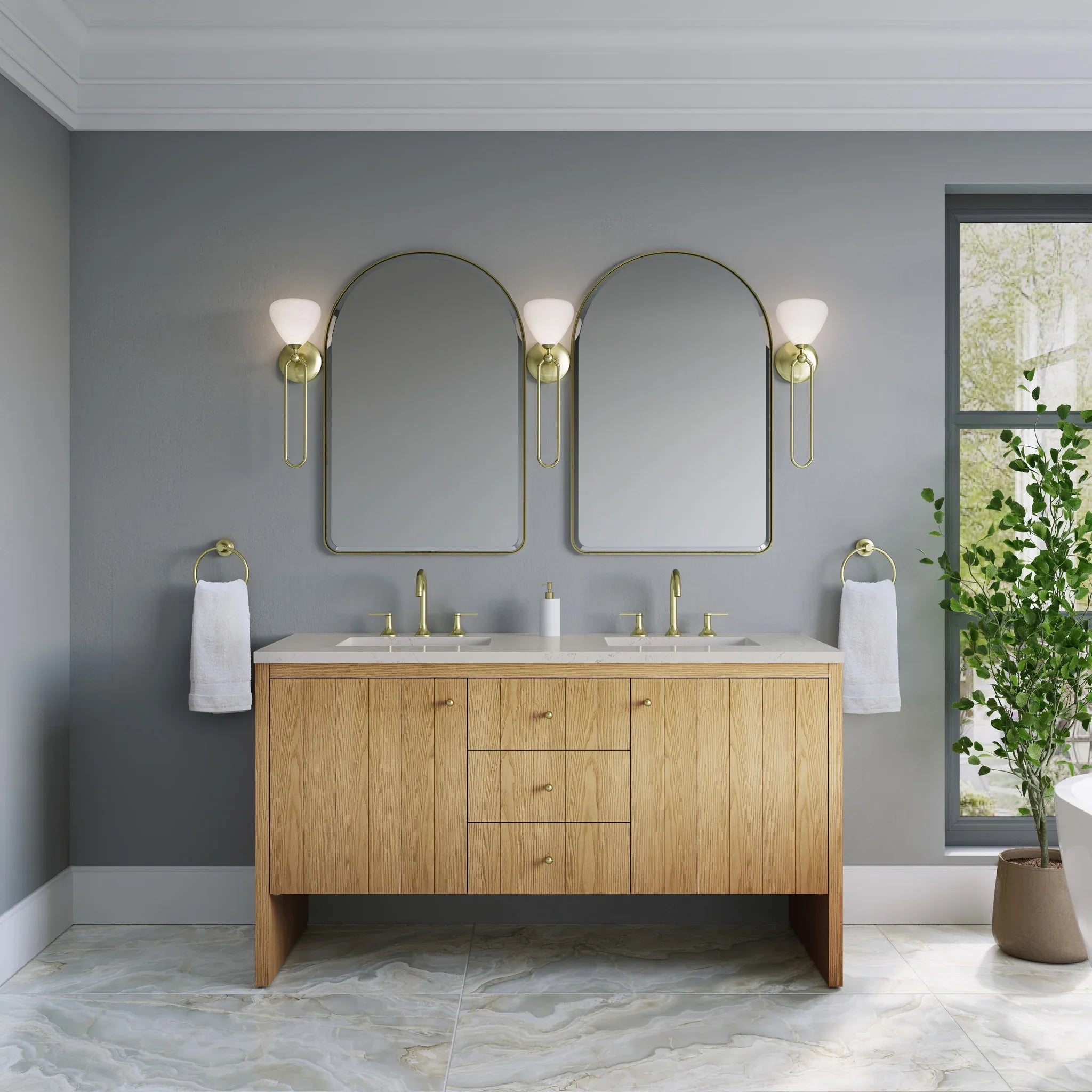 60-hudson-double-vanity-in-light-natural-oak-w-freepower-wireless-charger-by-james-martin-vanities-siberian-silestone image 12