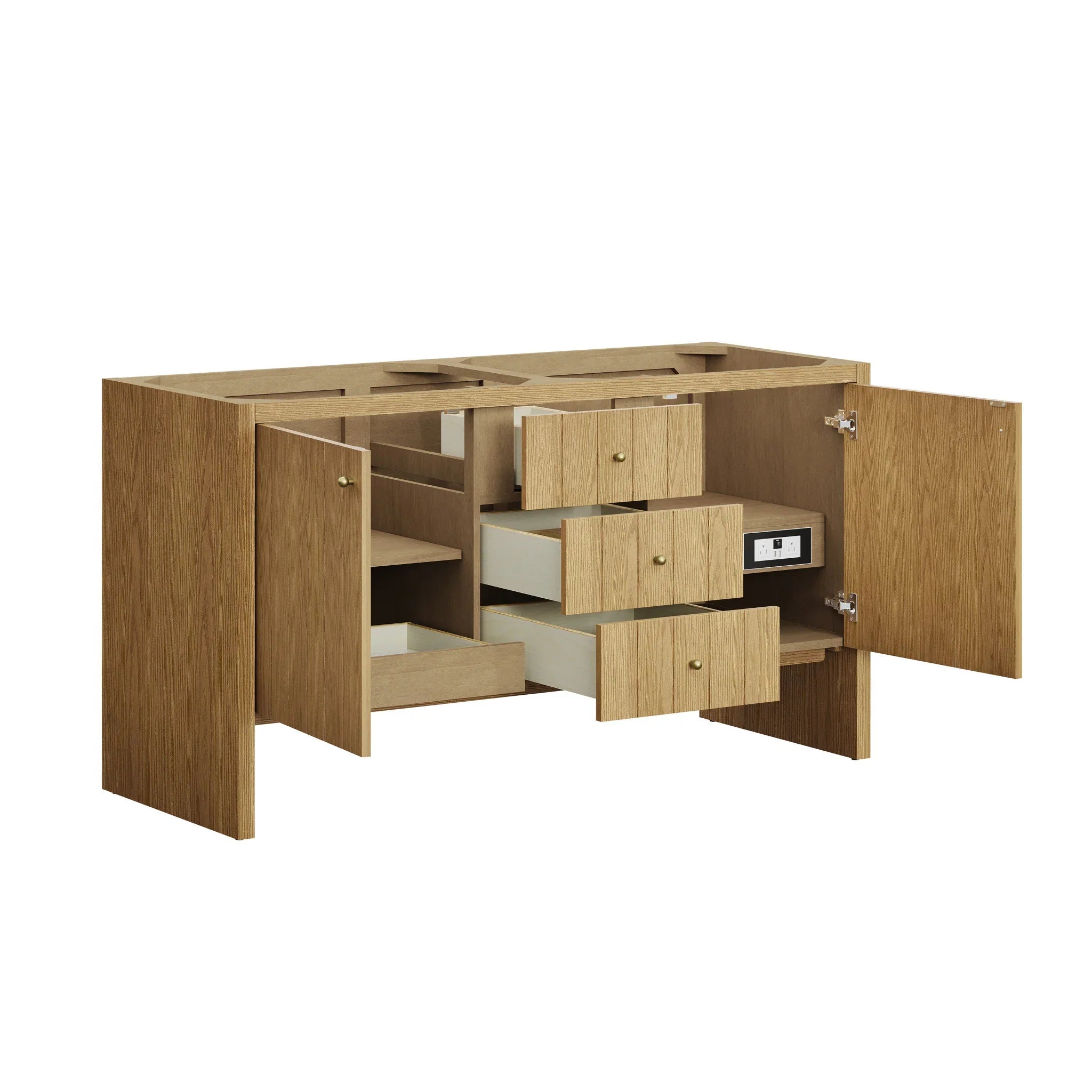 60-hudson-double-vanity-in-light-natural-oak-w-freepower-wireless-charger-by-james-martin-vanities-siberian-silestone image 1