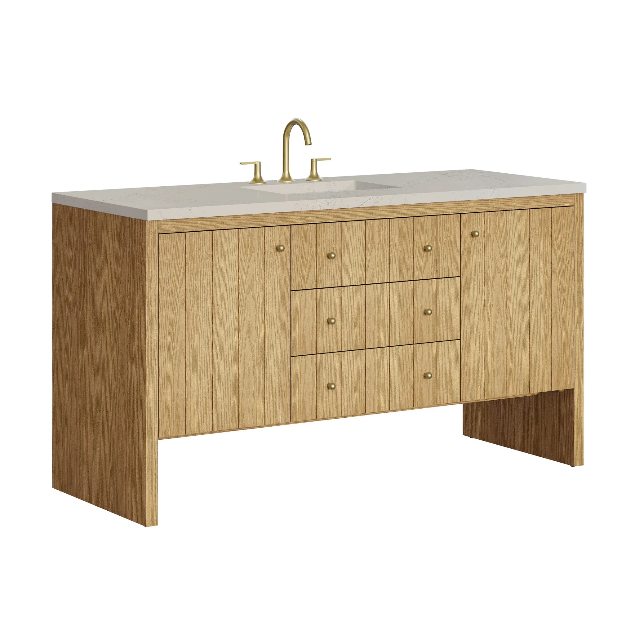 60-hudson-single-vanity-in-light-natural-oak-by-james-martin-vanities-siberian-silestone image 4