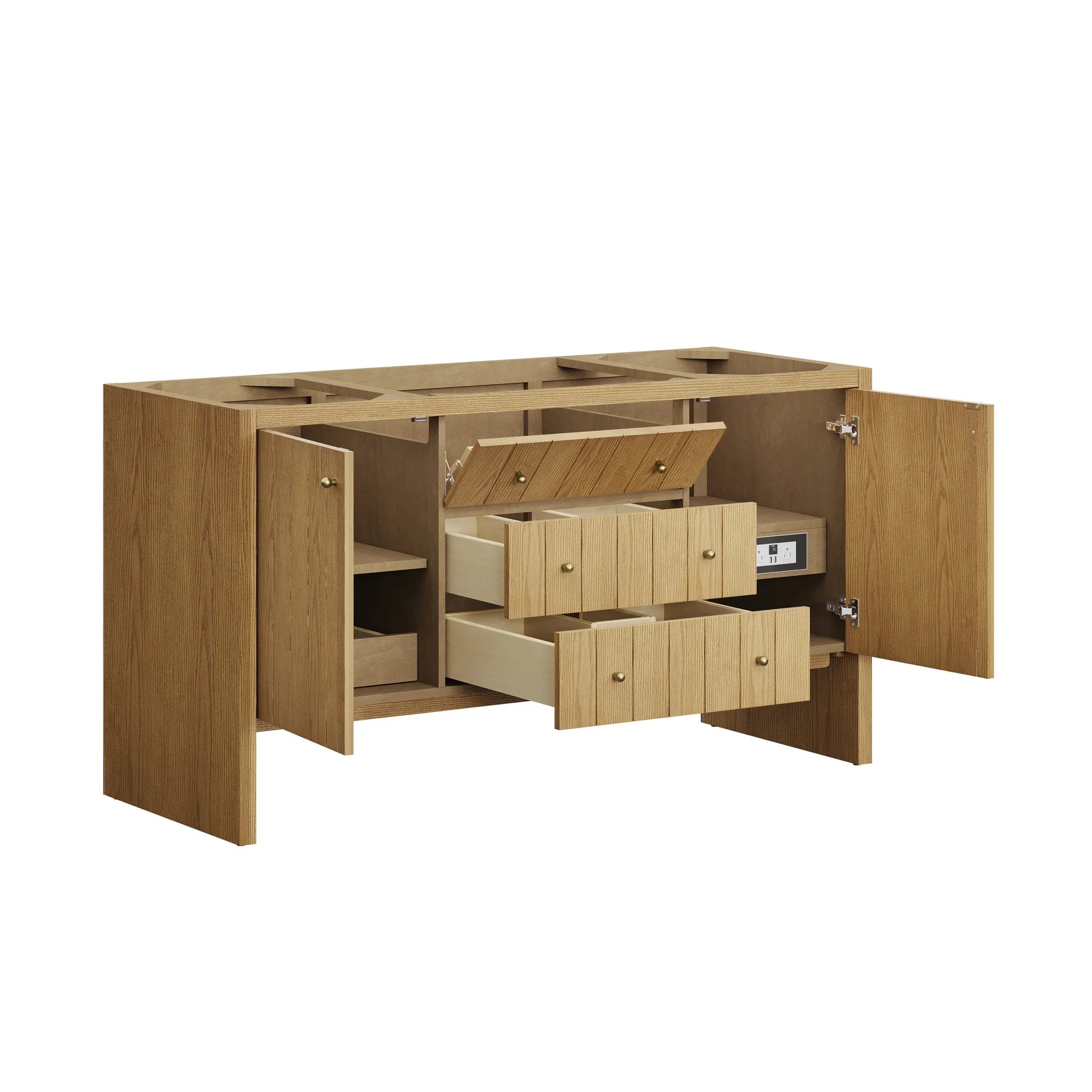 60-hudson-single-vanity-in-light-natural-oak-w-freepower-wireless-charger-by-james-martin-vanities-siberian-silestone image 1