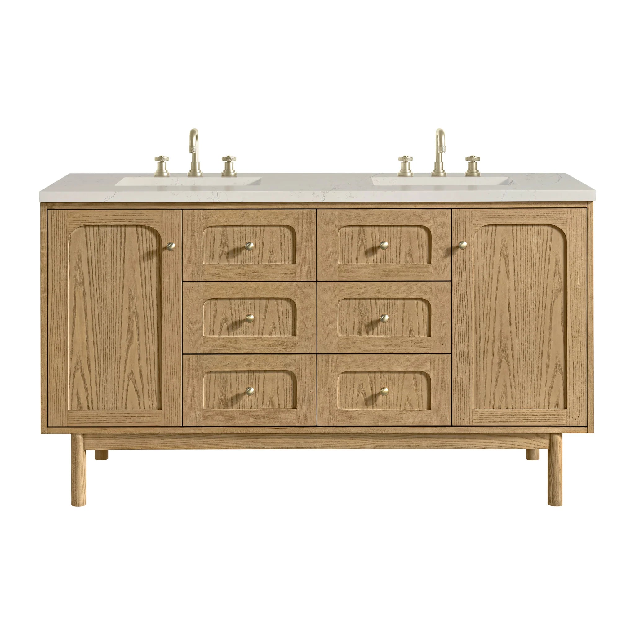 60-laurent-double-vanity-in-light-natural-oak-by-james-martin-vanities-siberian-silestone image 1