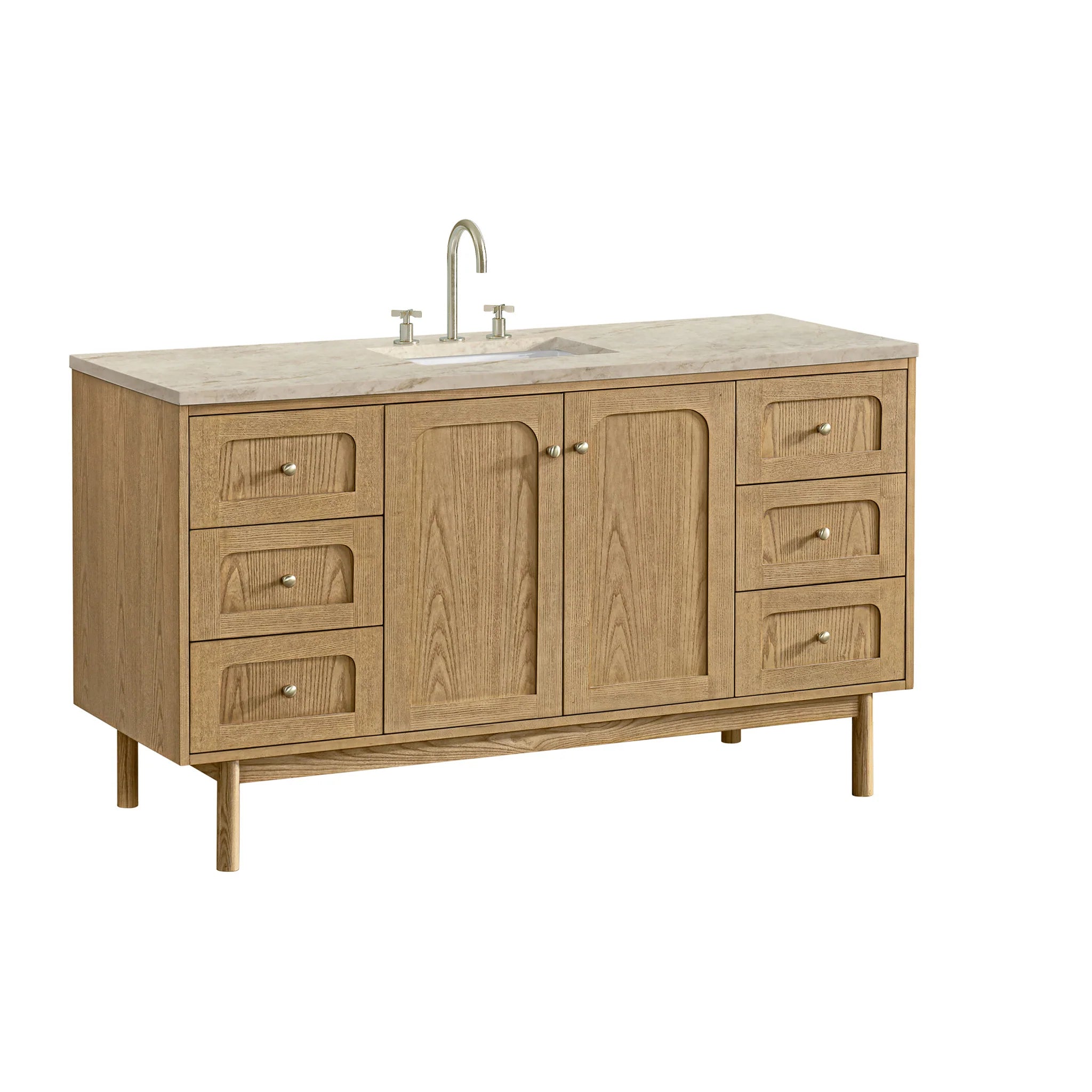 60-laurent-single-vanity-in-light-natural-oak-by-james-martin-vanities-tajnar-eclos-zero-silica image 6