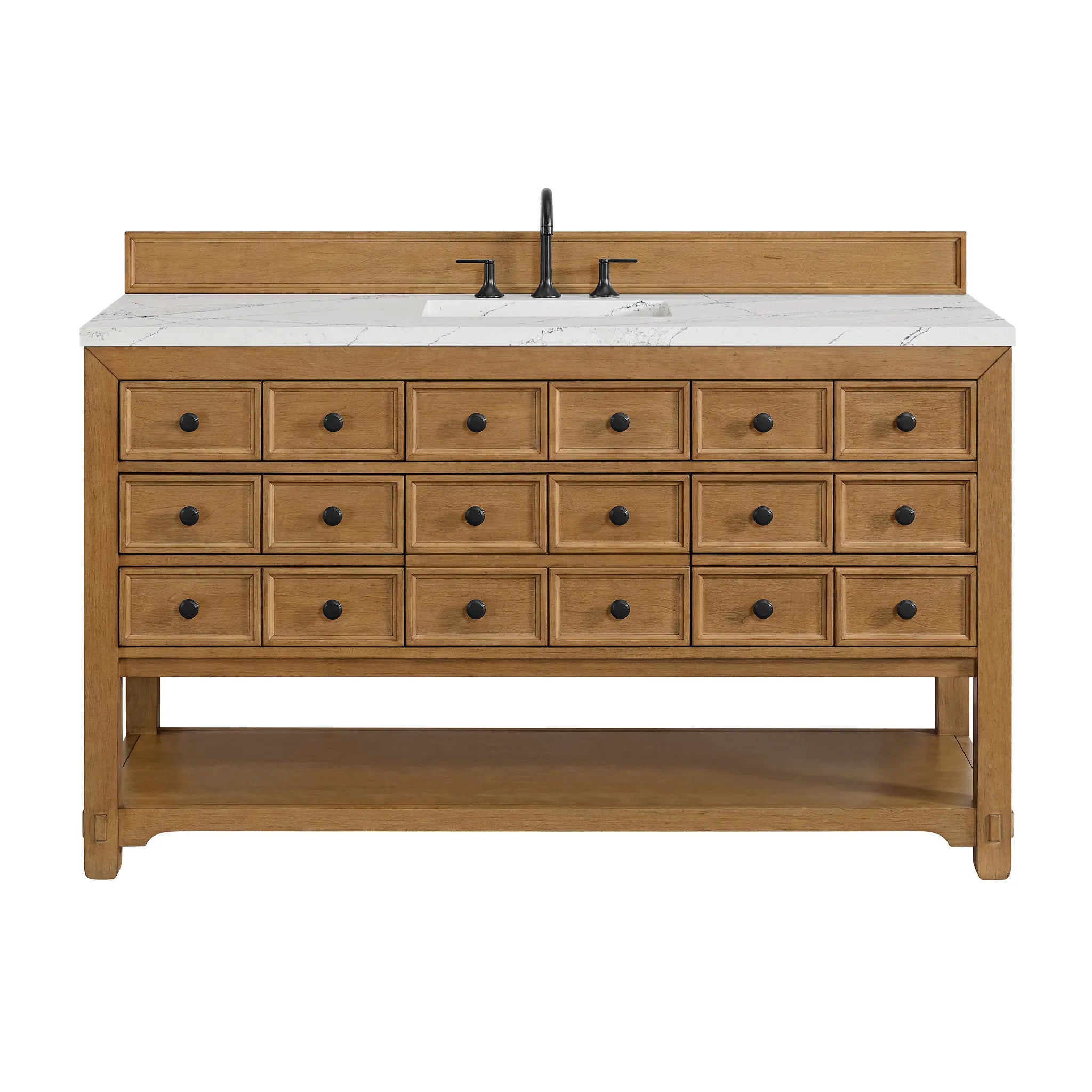 60" Malibu Single Vanity in Amber Birch by James Martin Vanities - AURA Modern Home
