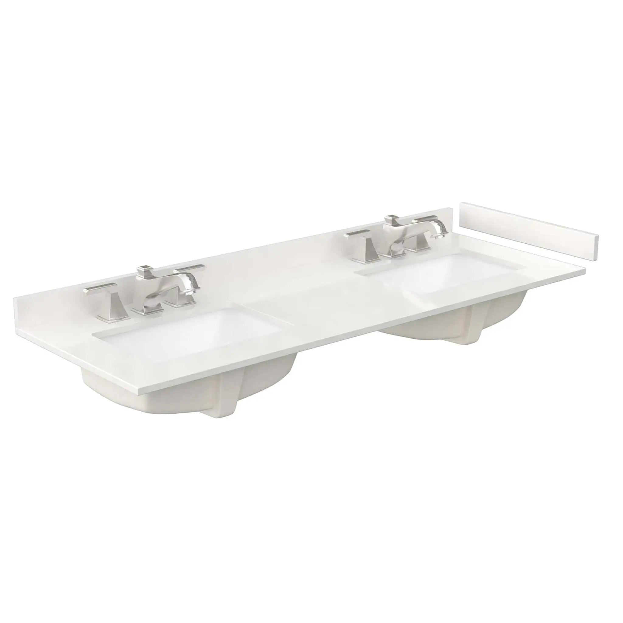 60" Strada Double Bathroom Vanity in Dark Gray with Matte Black Trim by Wyndham