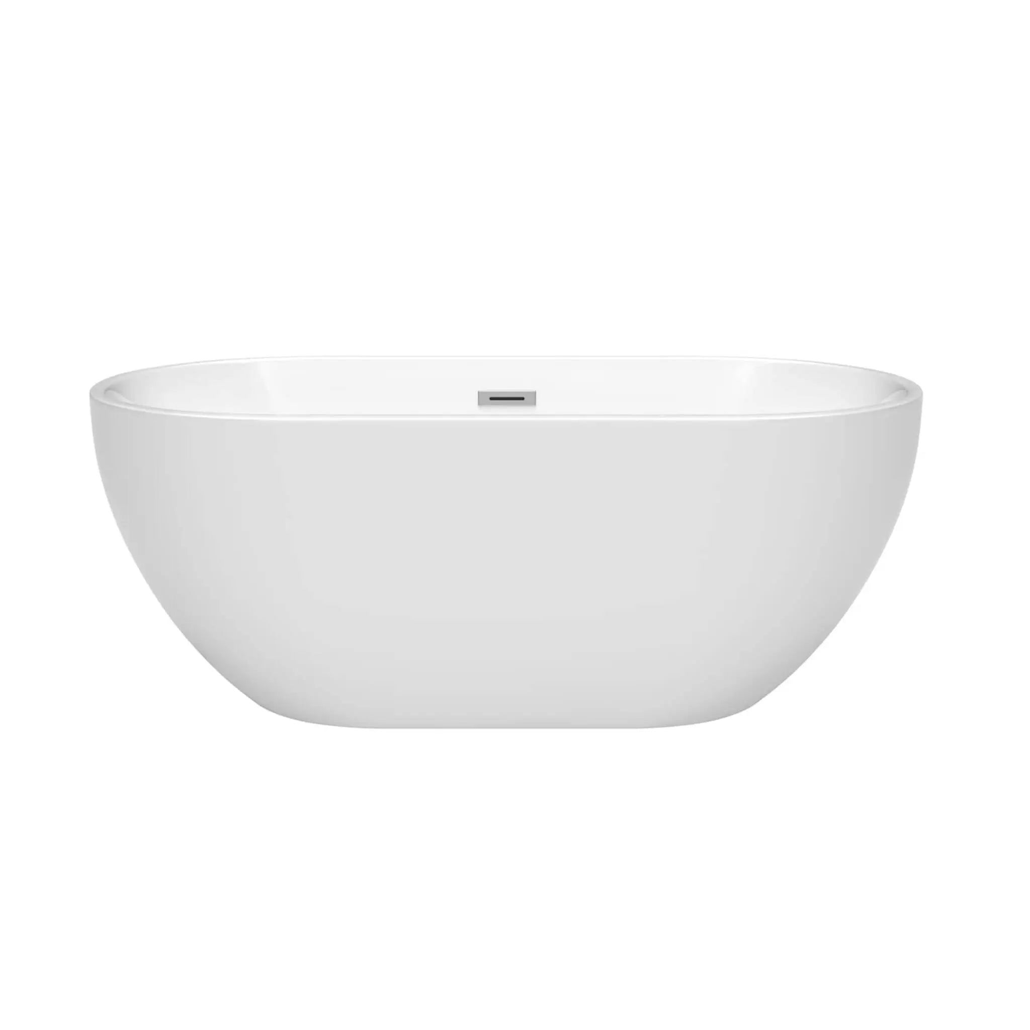 60" White Freestanding Bathtub - Brooklyn by Wyndham (WCOBT200060) image 2