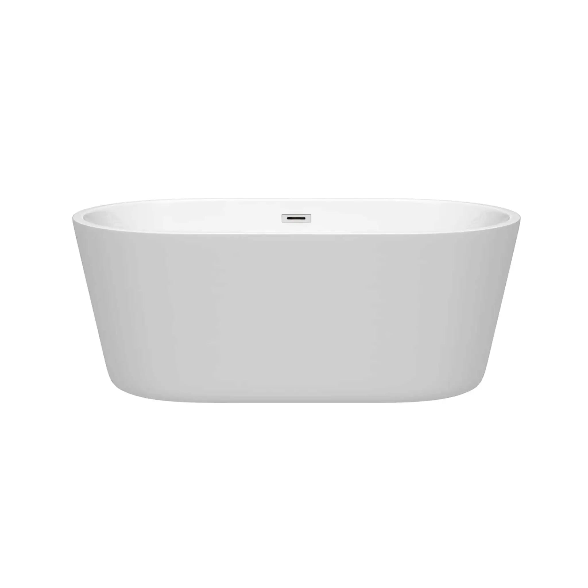 60" White Freestanding Bathtub - Carissa by Wyndham (WCOBT101260) image 2
