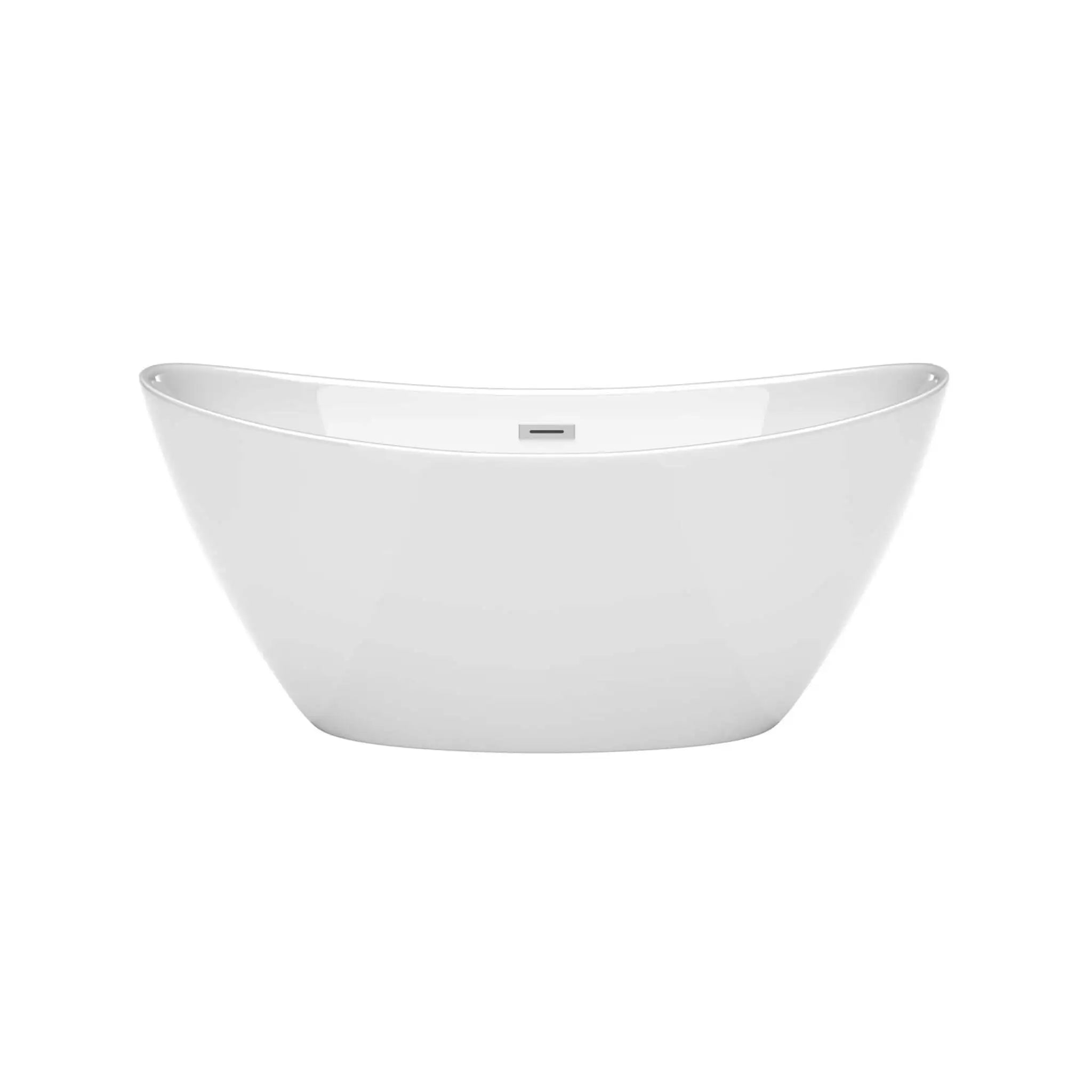60" White Freestanding Bathtub - Dorrit by Wyndham (WCBTE652060) image 3