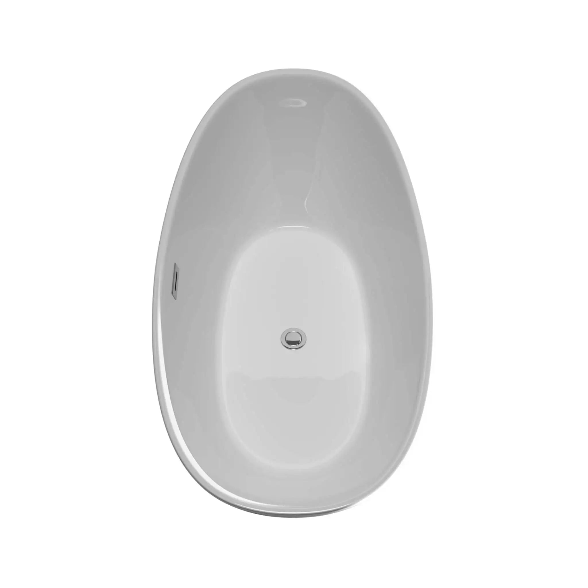 60" White Freestanding Bathtub - Dorrit by Wyndham (WCBTE652060) image 4