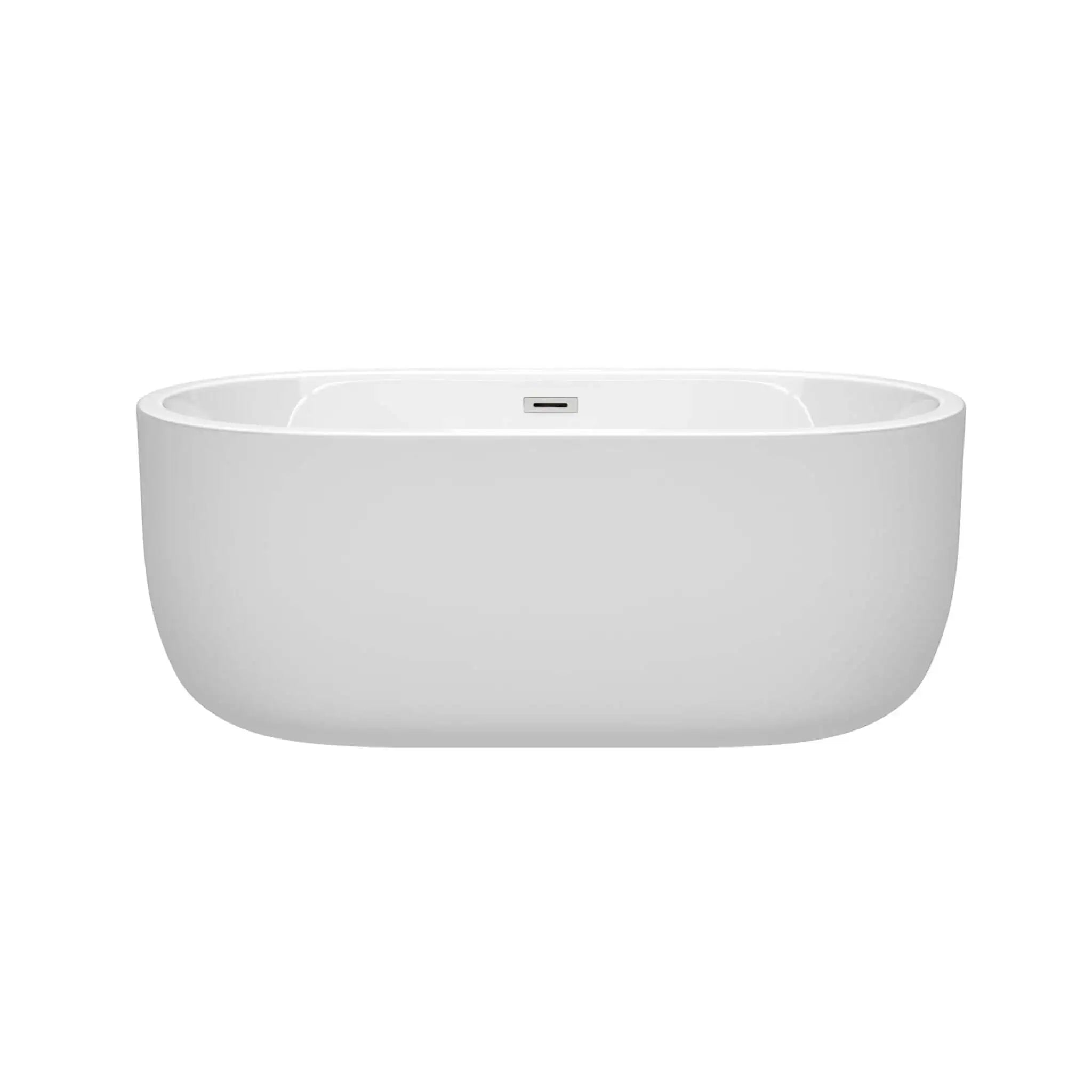 60" White Freestanding Bathtub - Juliette by Wyndham (WCOBT101360) image 2