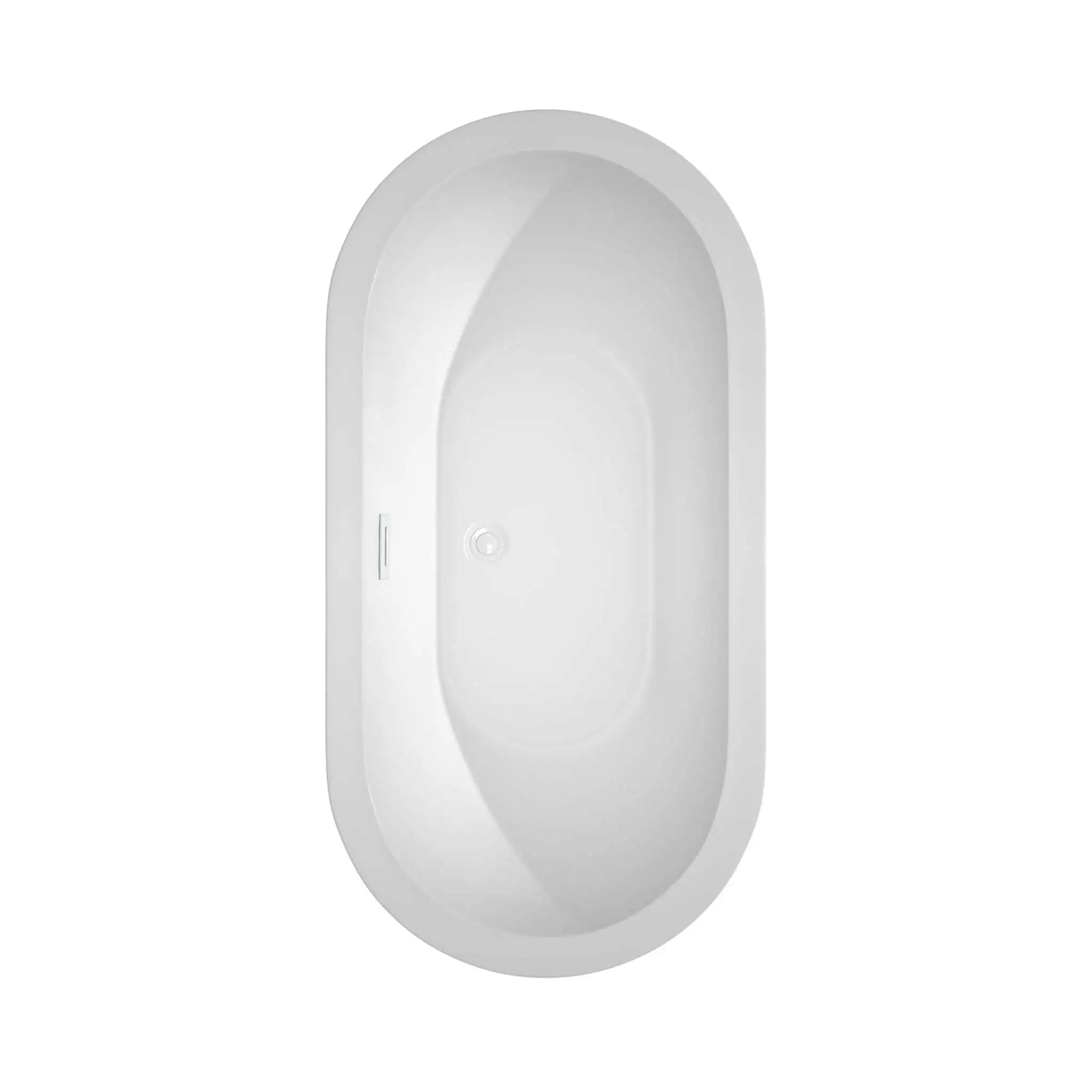 60" White Freestanding Bathtub - Soho by Wyndham (WCOBT100260SWTRIM) image 3