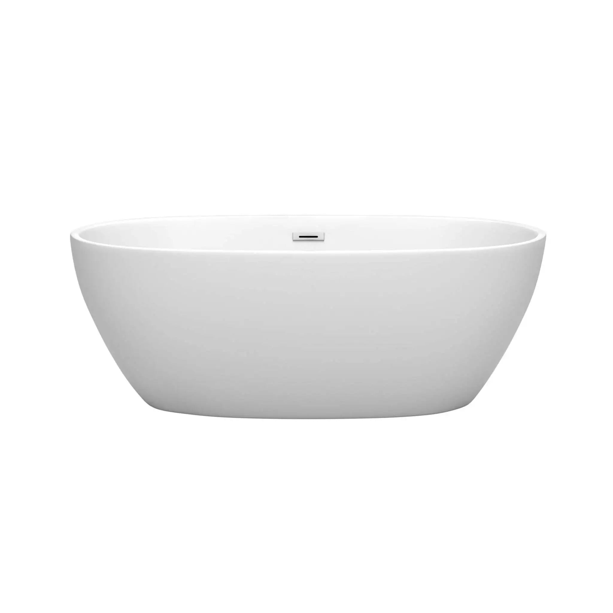 63" Matte White Freestanding Bathtub - Juno by Wyndham (WCBTE306163MW) image 2