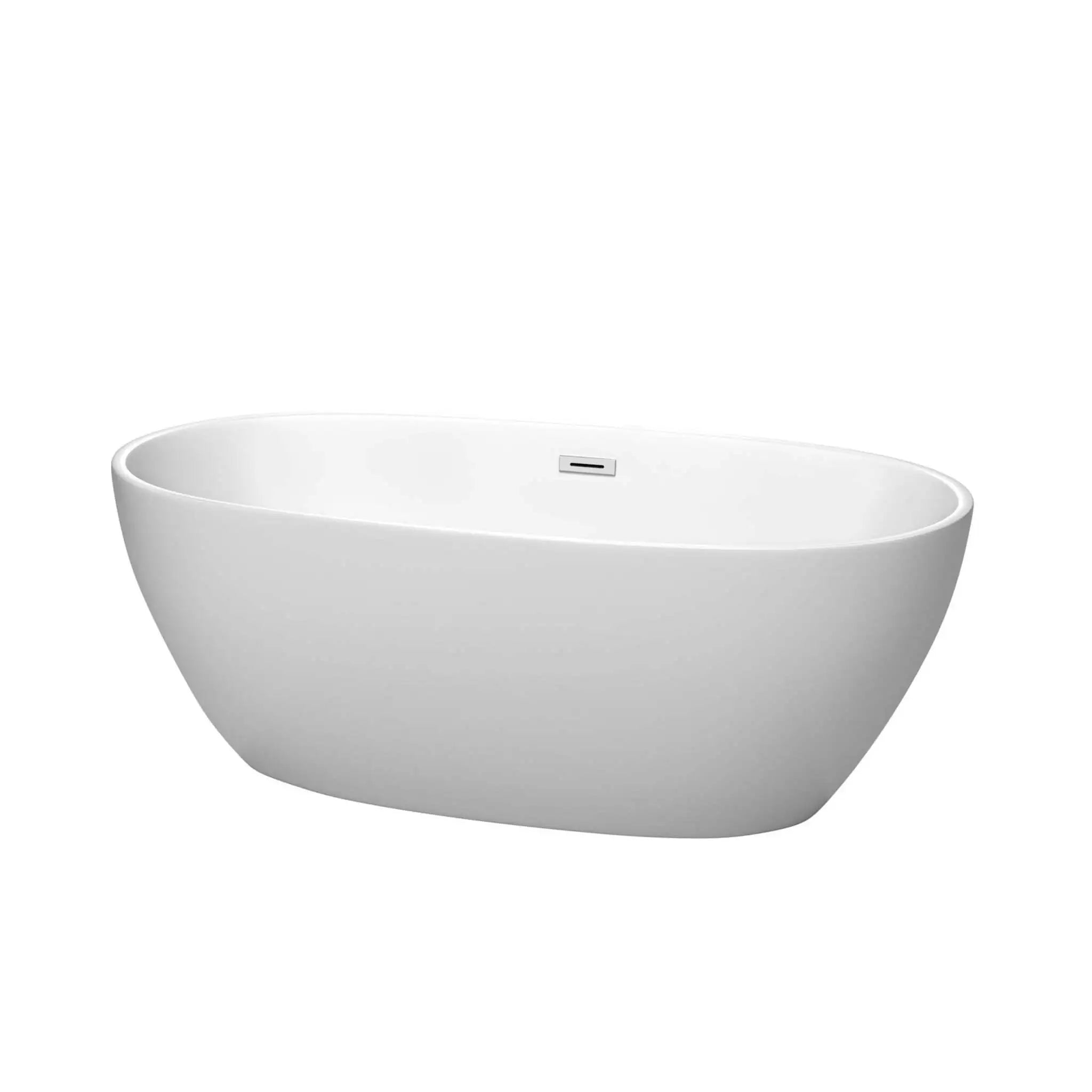 63" Matte White Freestanding Bathtub - Juno by Wyndham (WCBTE306163MW) image