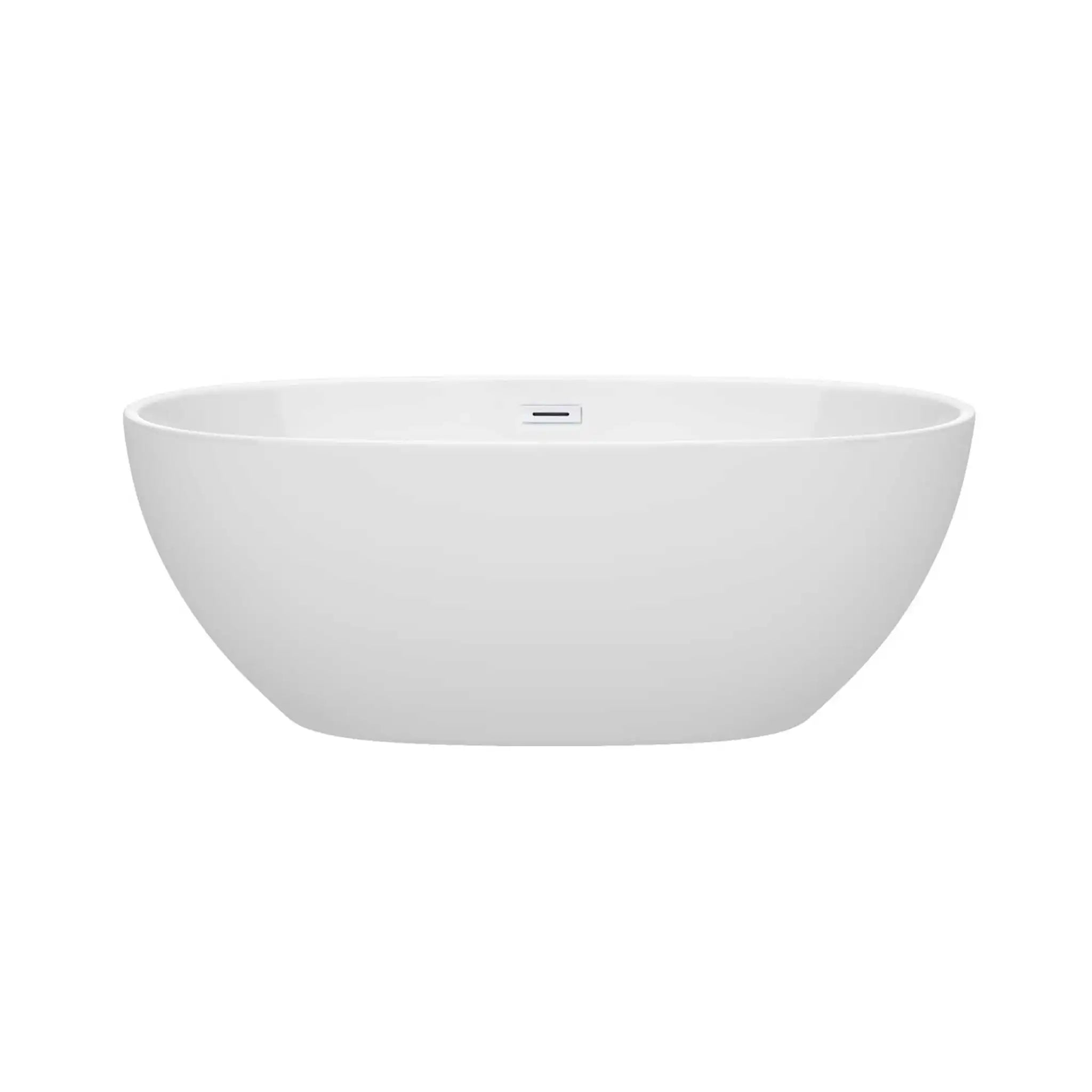63" White Freestanding Bathtub - Juno by Wyndham (WCBTK156163SWTRIM) image 2