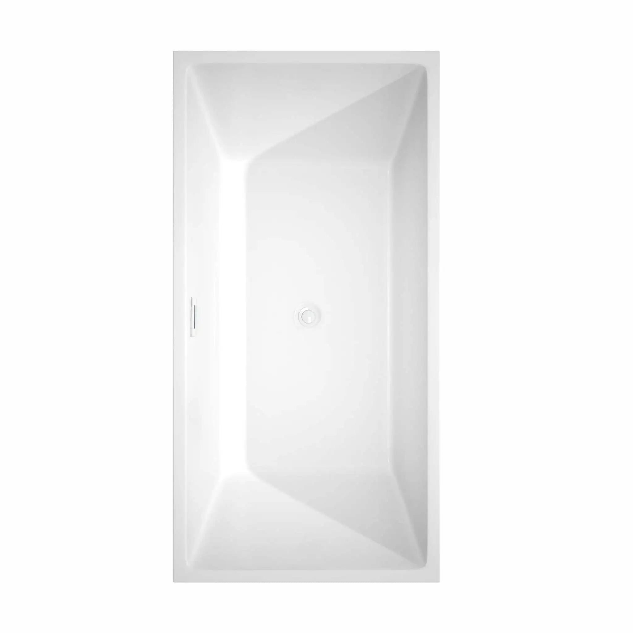 63" White Freestanding Bathtub with Matte Black Faucet - Sara by Wyndham (WCBTK151463SWATPBK) image 4