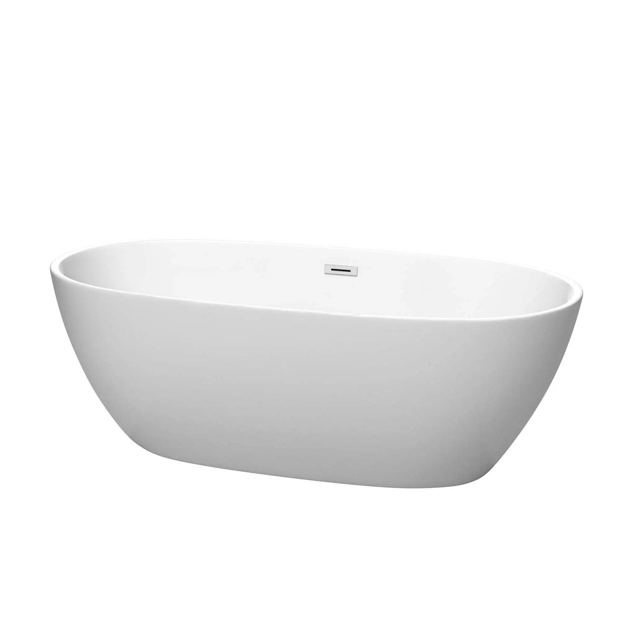 67" Matte White Freestanding Bathtub - Juno by Wyndham (WCBTE306167MW) image