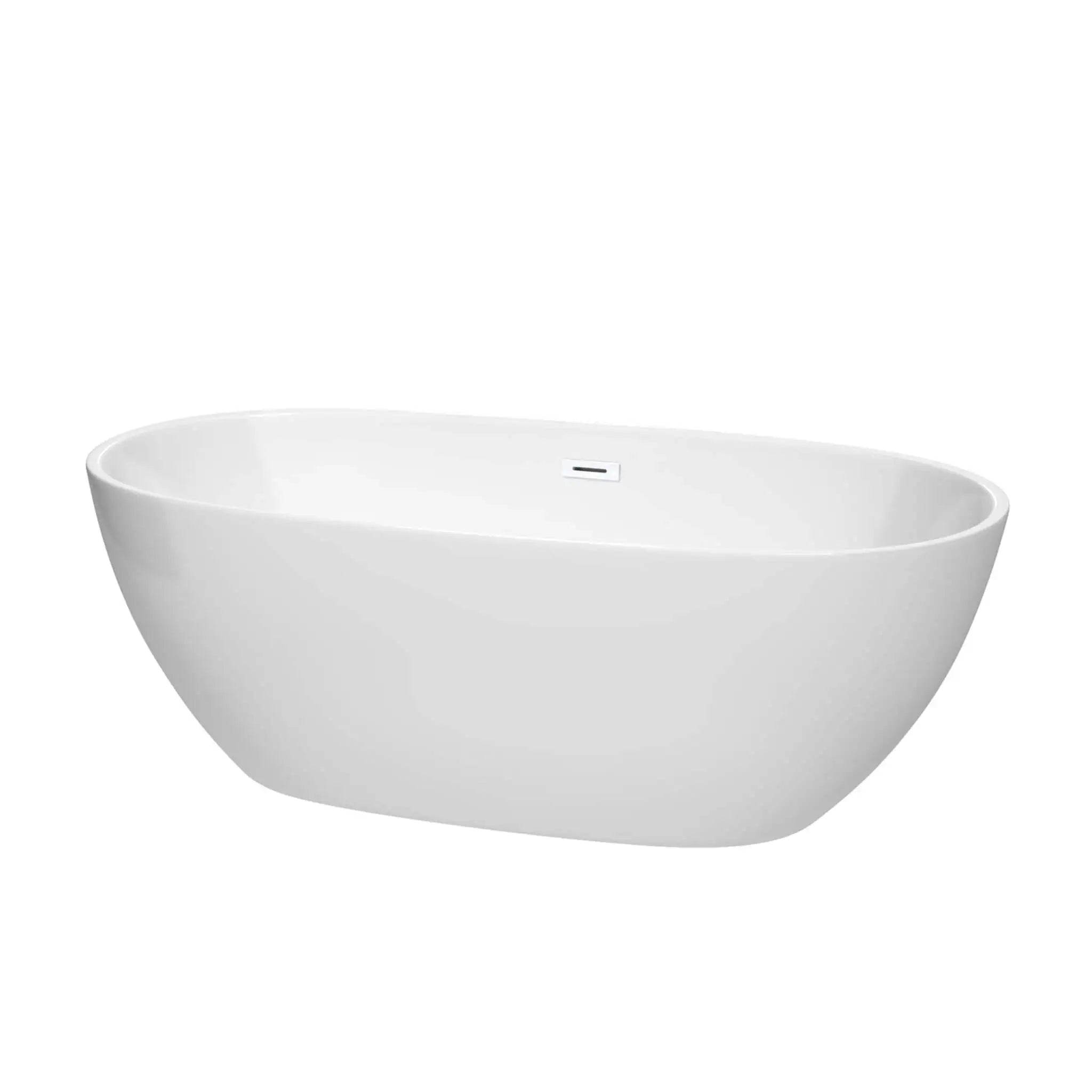 67" White Freestanding Bathtub - Juno by Wyndham (WCBTK156167SWTRIM) image