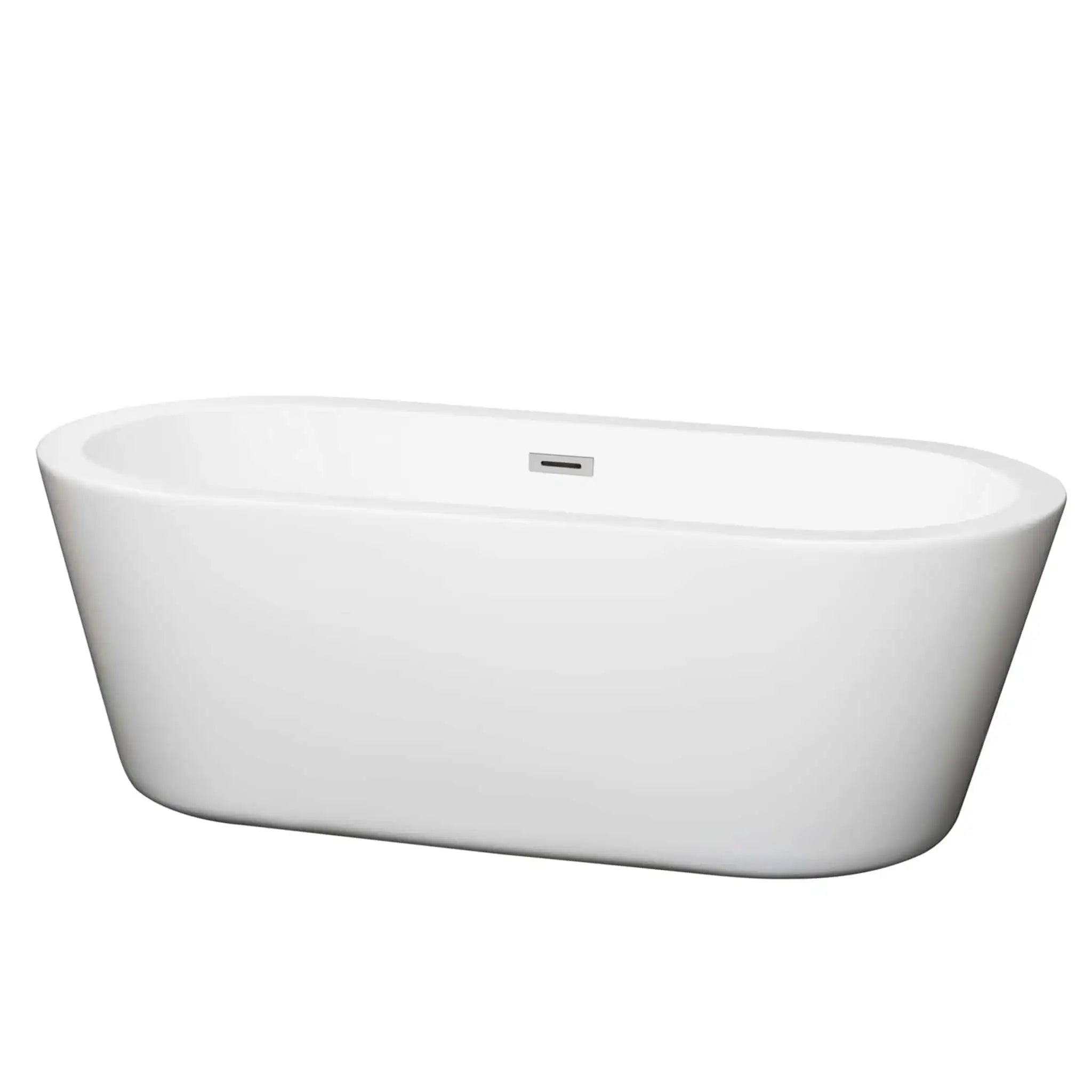67" White Freestanding Bathtub - Mermaid by Wyndham (WCOBT100367) image