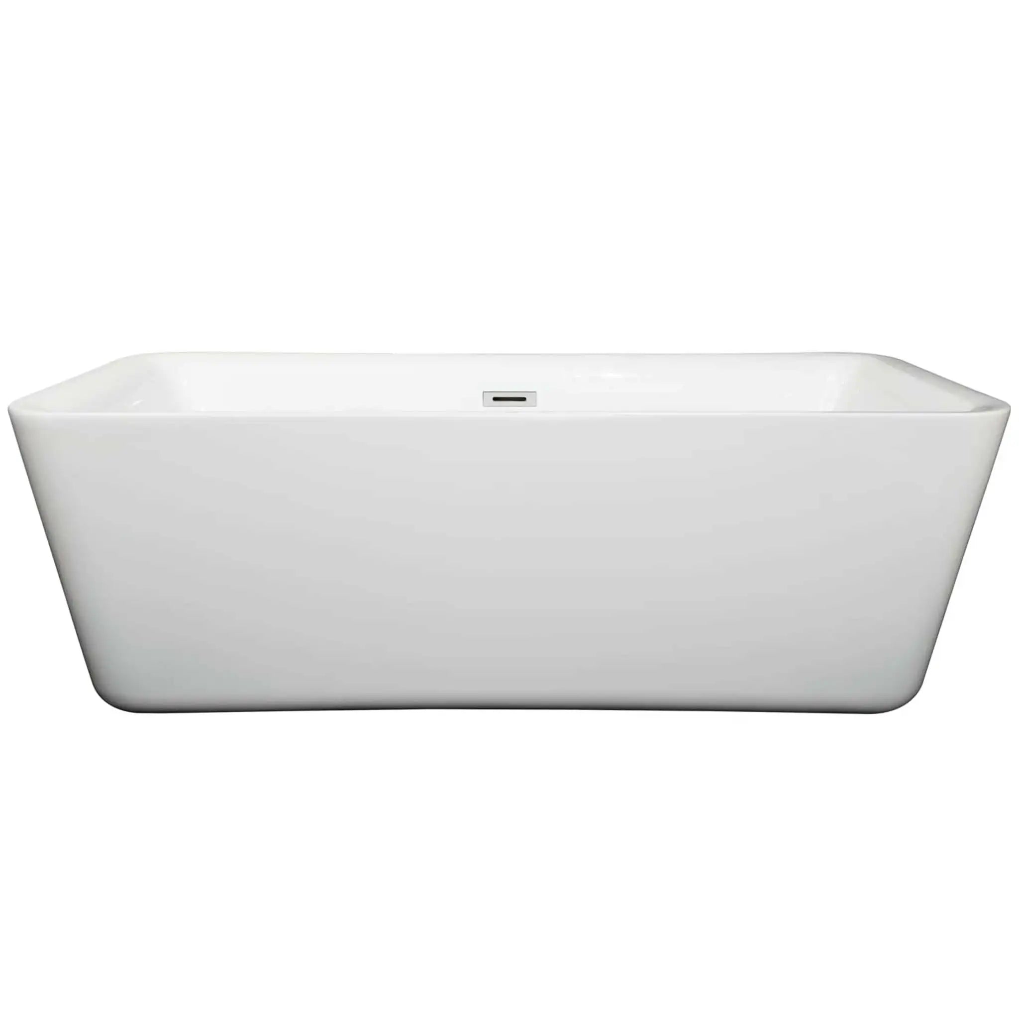 69" White Freestanding Bathtub - Emily by Wyndham (WCOBT100169) image 2