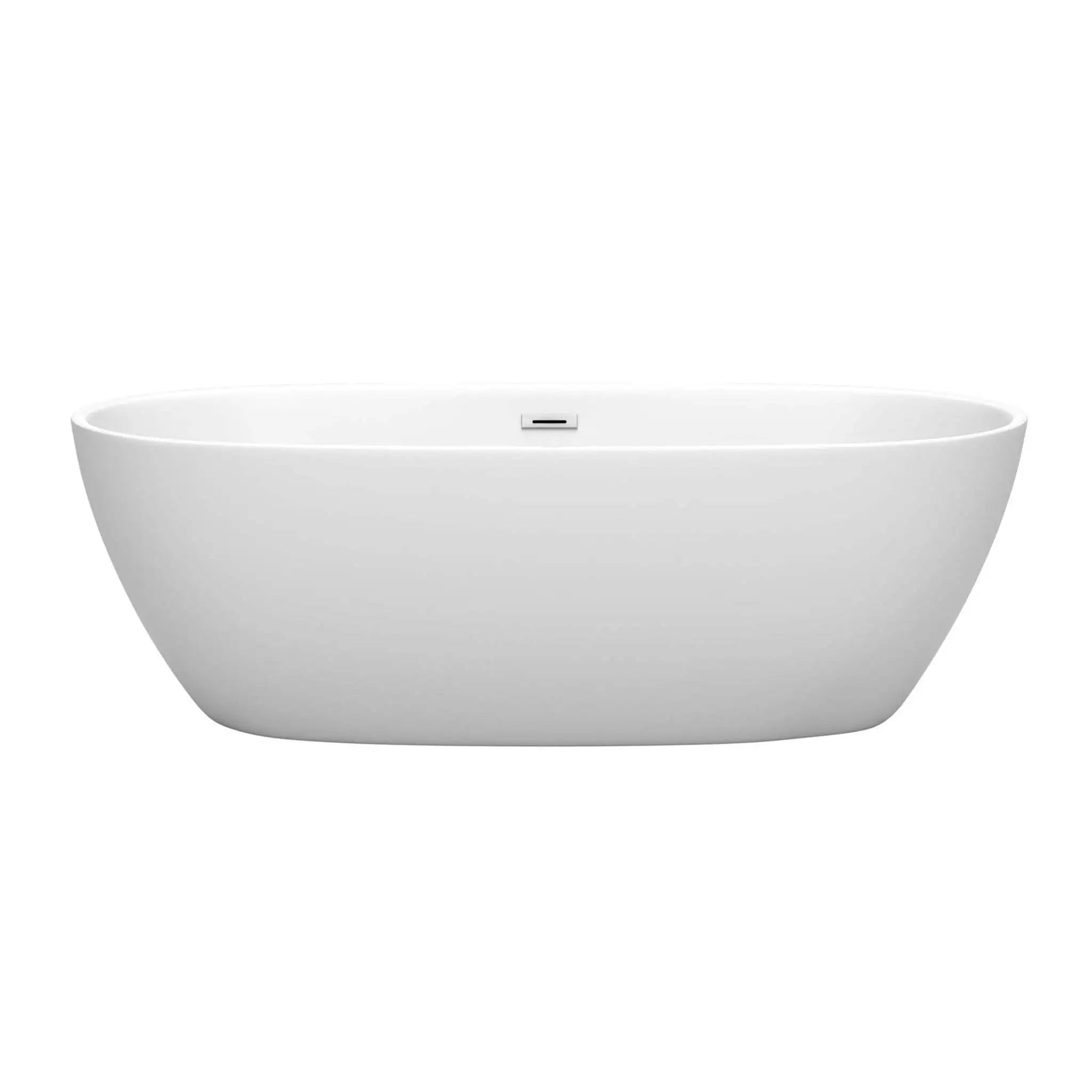 71" Matte White Freestanding Bathtub - Juno by Wyndham (WCBTE306171MW) image 2