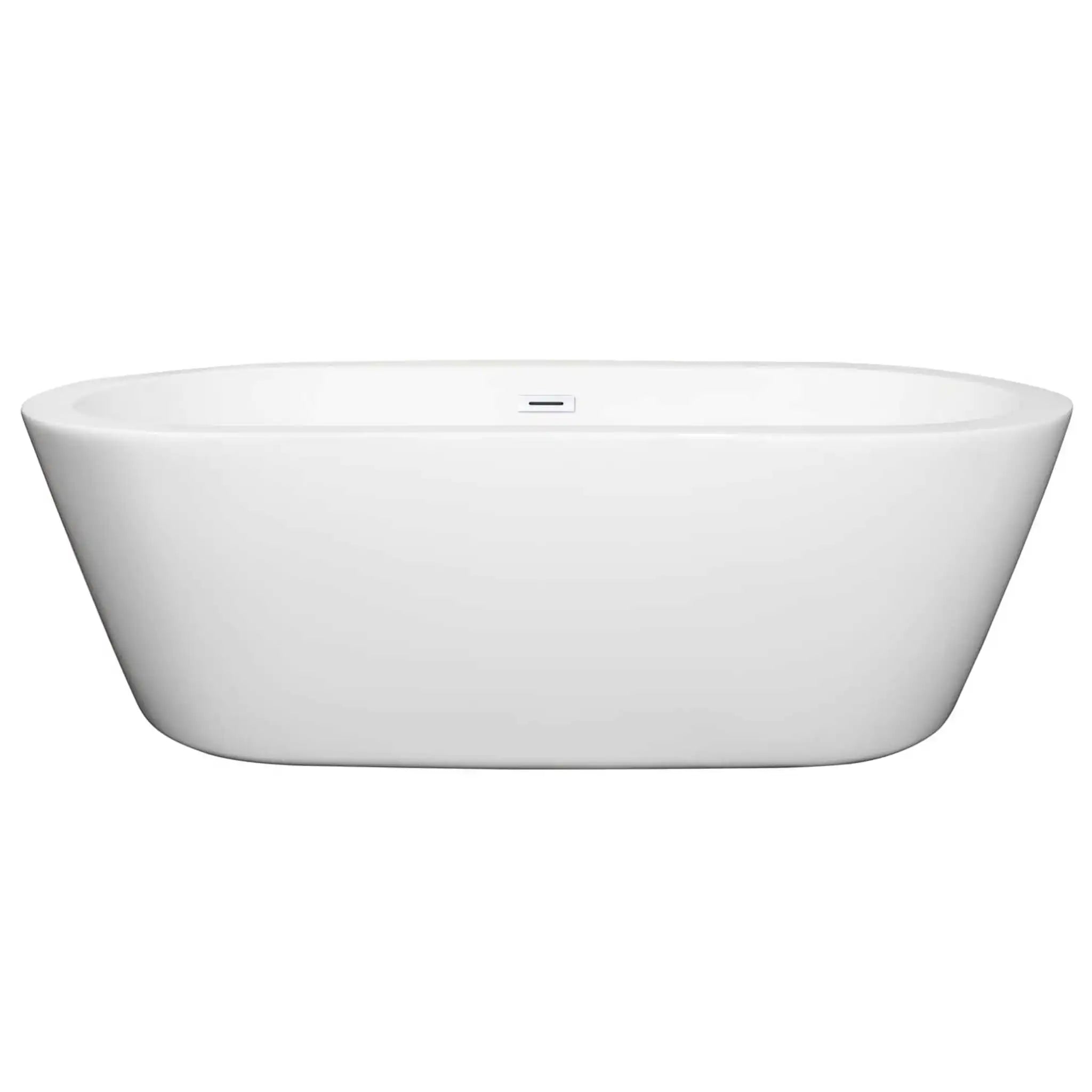 71" White Freestanding Bathtub - Mermaid by Wyndham (WCOBT100371SWTRIM) image 2